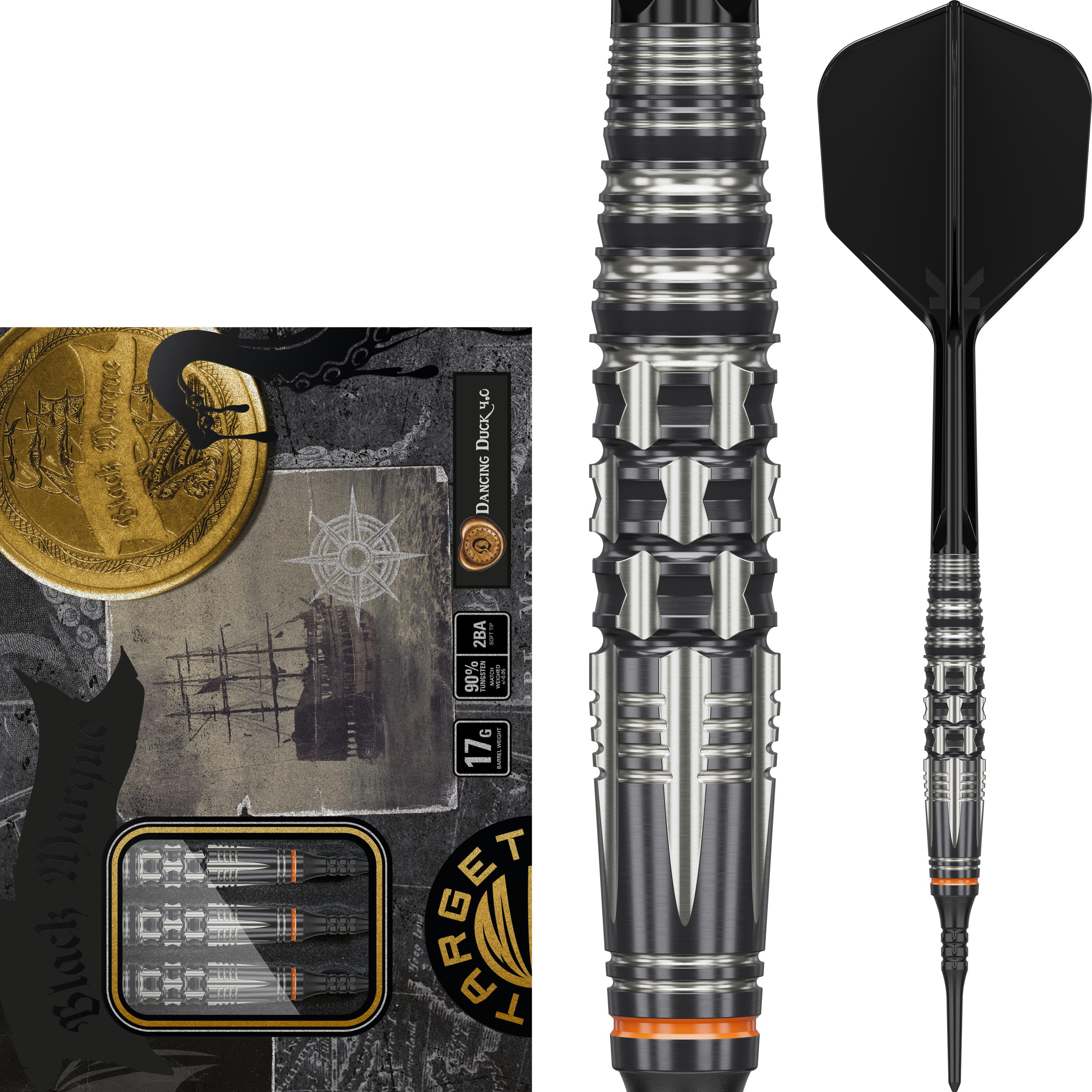 Target Japan - Black Marque Dancing Duck 4.0 - Softdart