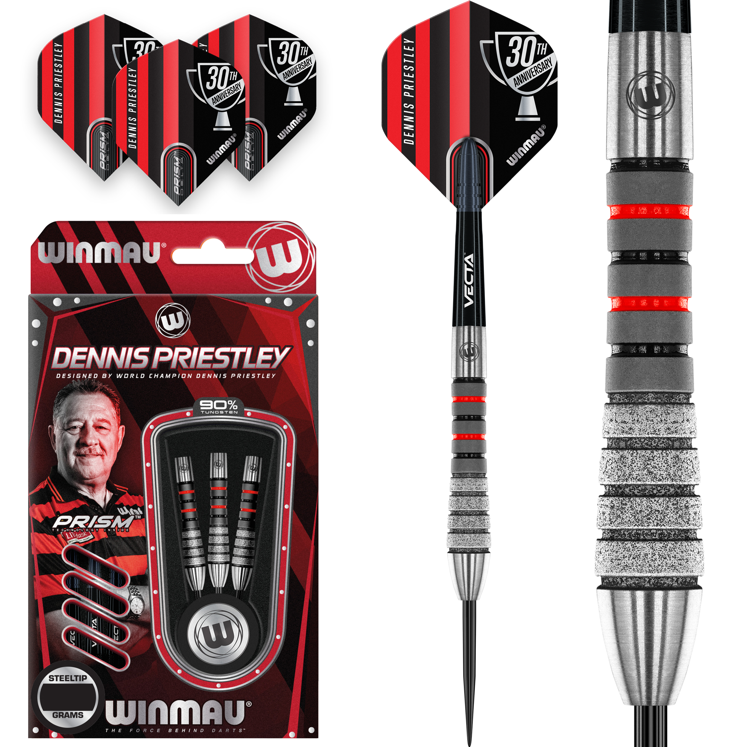 Winmau - Dennis Priestley Diamond 3-Zero - Steeldart