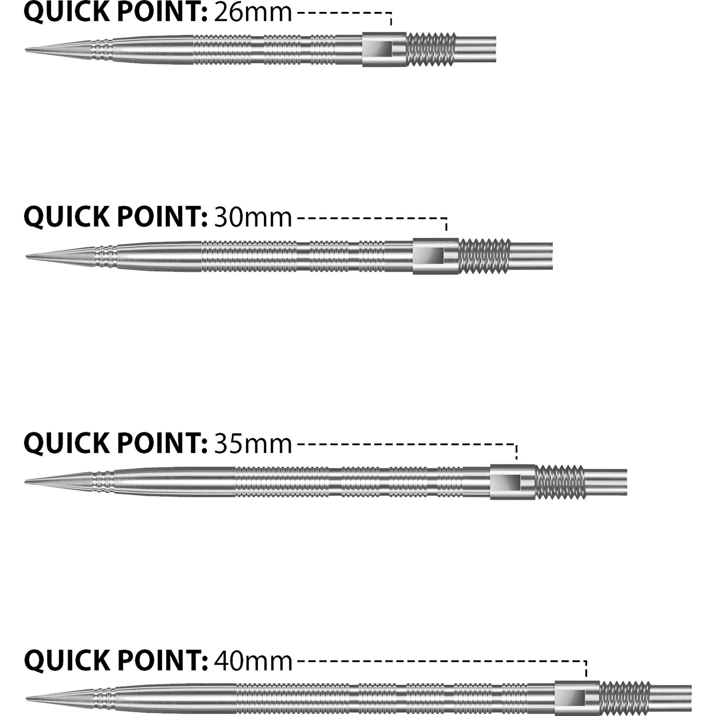 Harrows - Quick Point Micro Ridge - Silber