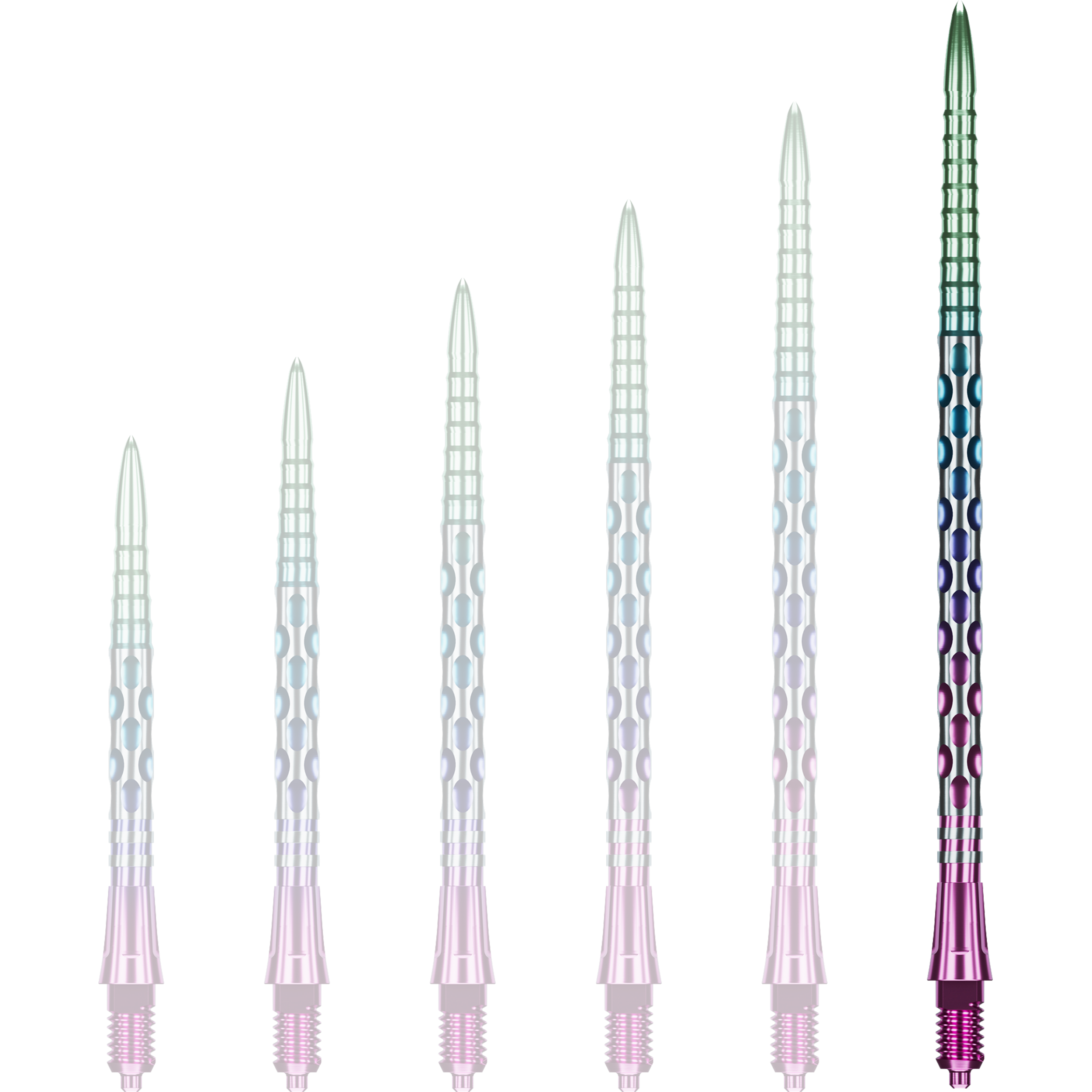 Caliburn - EZ-EVO Dual Grid Dots - Rainbow Caliburn - EZ-EVO Dual Grid Dots - Rainbow