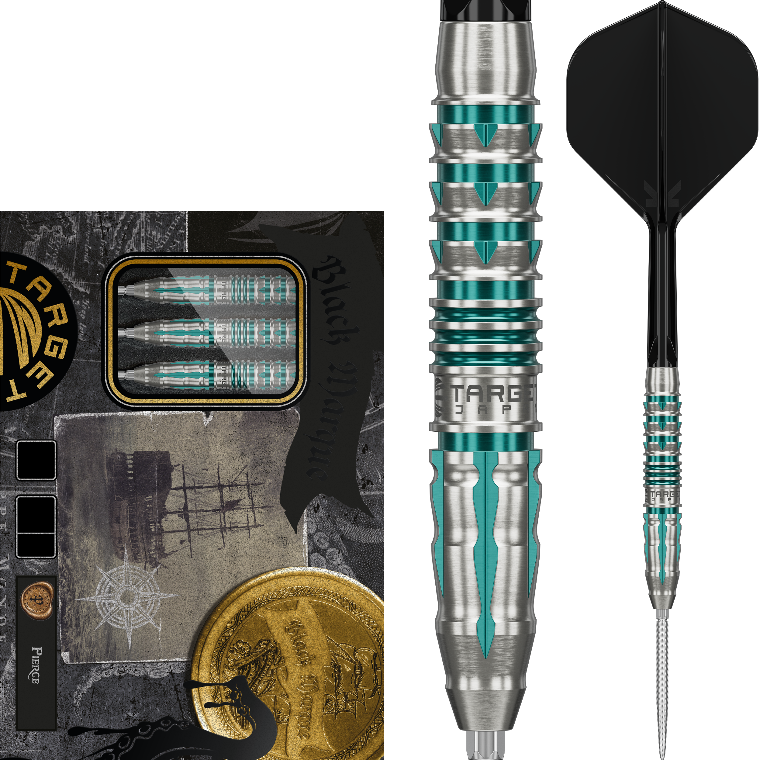 Target Japan - Swiss Point - Black Marque Pierce - Steeldart
