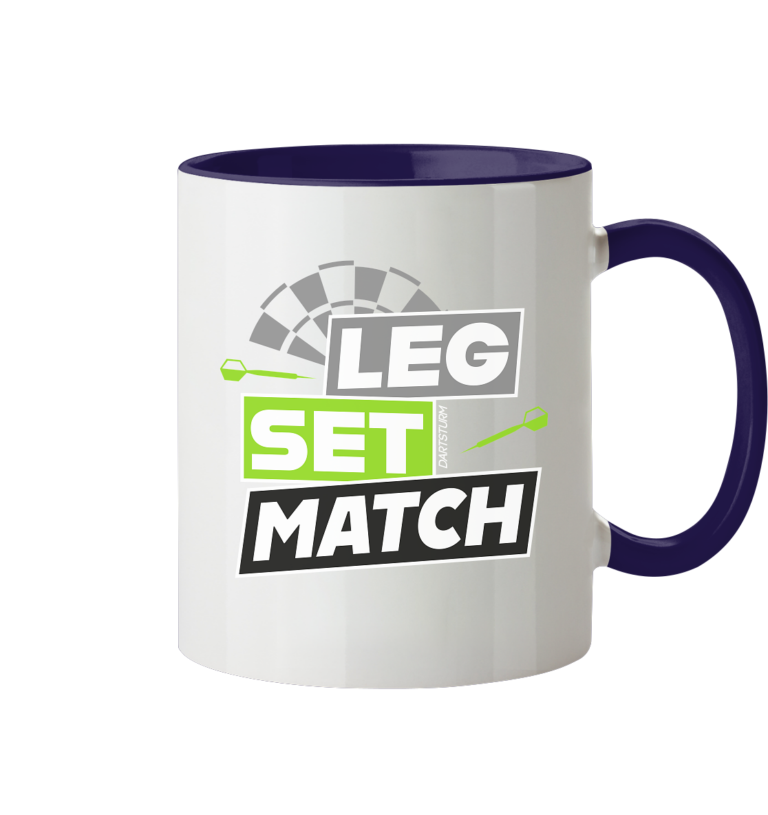 DartSturm - Leg Set Match - Tasse zweifarbig DartSturm - Leg Set Match - Tasse zweifarbig