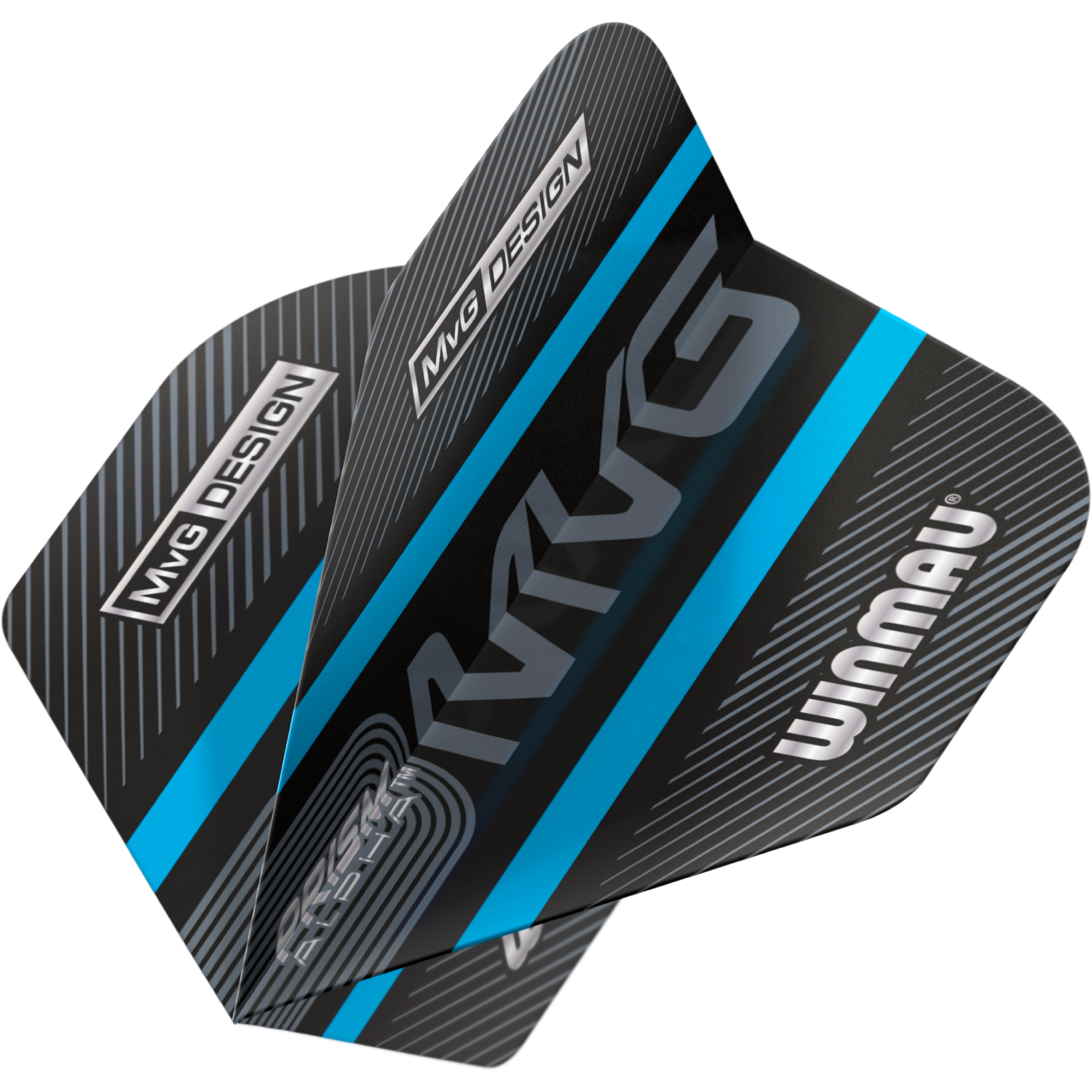 Winmau-Michael-van-Gerwen-Logo-Stripe-Flight-Standard-Blau-Dynamisch Winmau - Michael van Gerwen Logo Stripe Flight - Standard