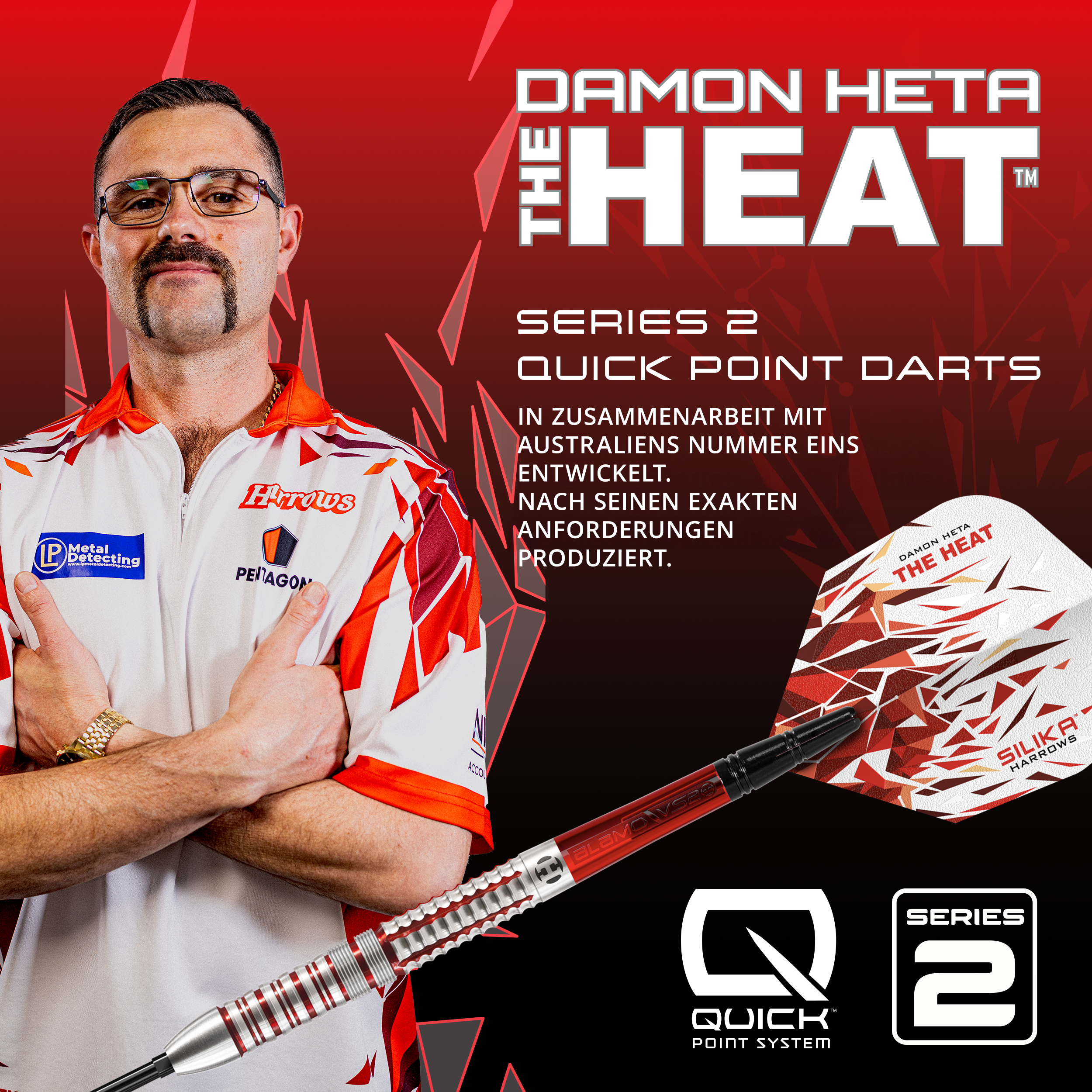 Harrows - Quick Point - Damon Heta GEN 2 - Steeldart Harrows - Quick Point - Damon Heta GEN 2 - Steeldart