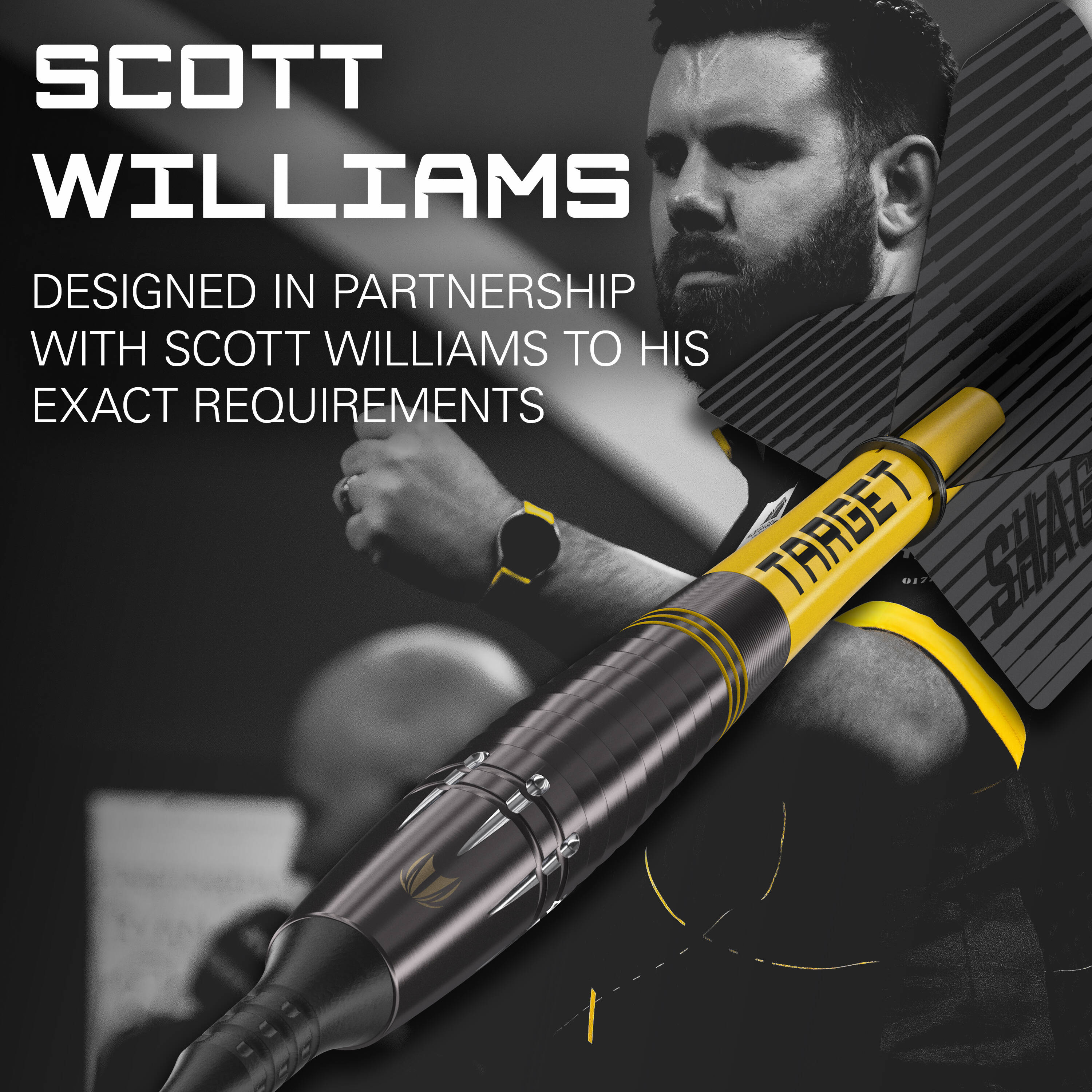 Target - Scott Williams Black - Softdart Target - Scott Williams Black - Softdart