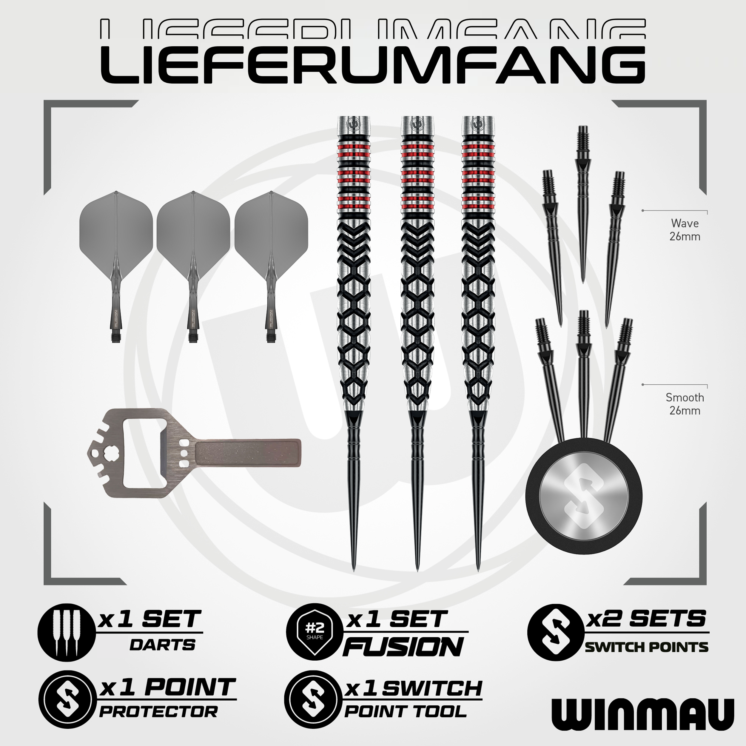 Winmau - Switch Point - Fornax Tapered - Steeldart