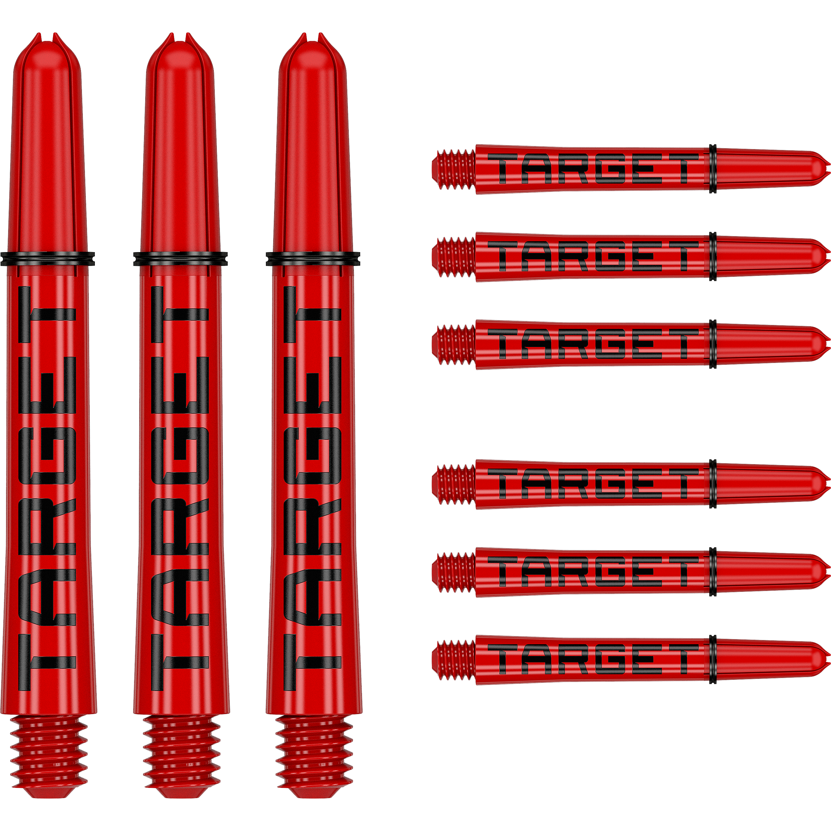 Target - Pro Grip Tag Shaft 3er Set - Rot Target - Pro Grip Tag Shaft 3er Set - Rot