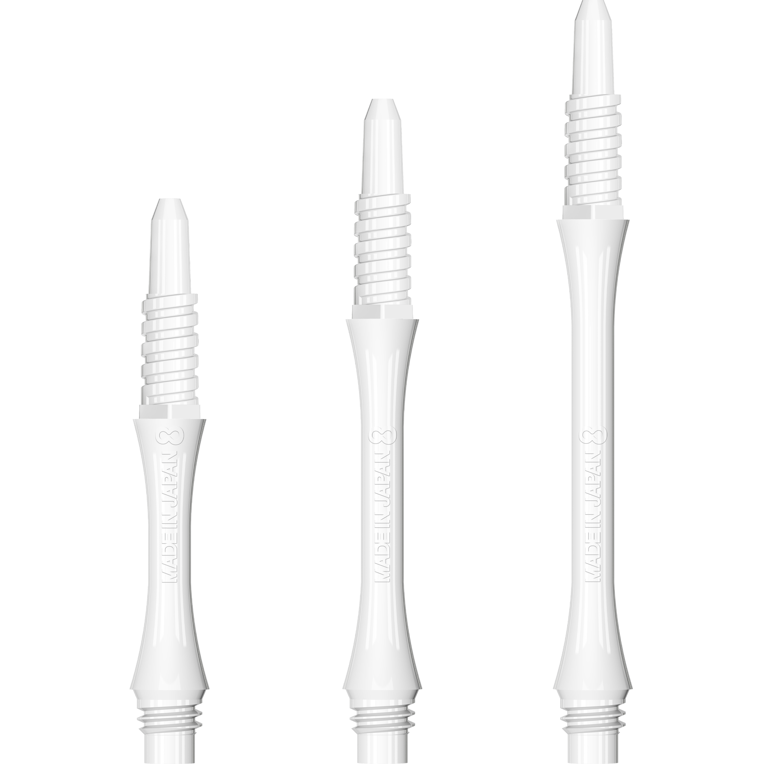 8 Flight - Slim Fixed Shaft - Weiß