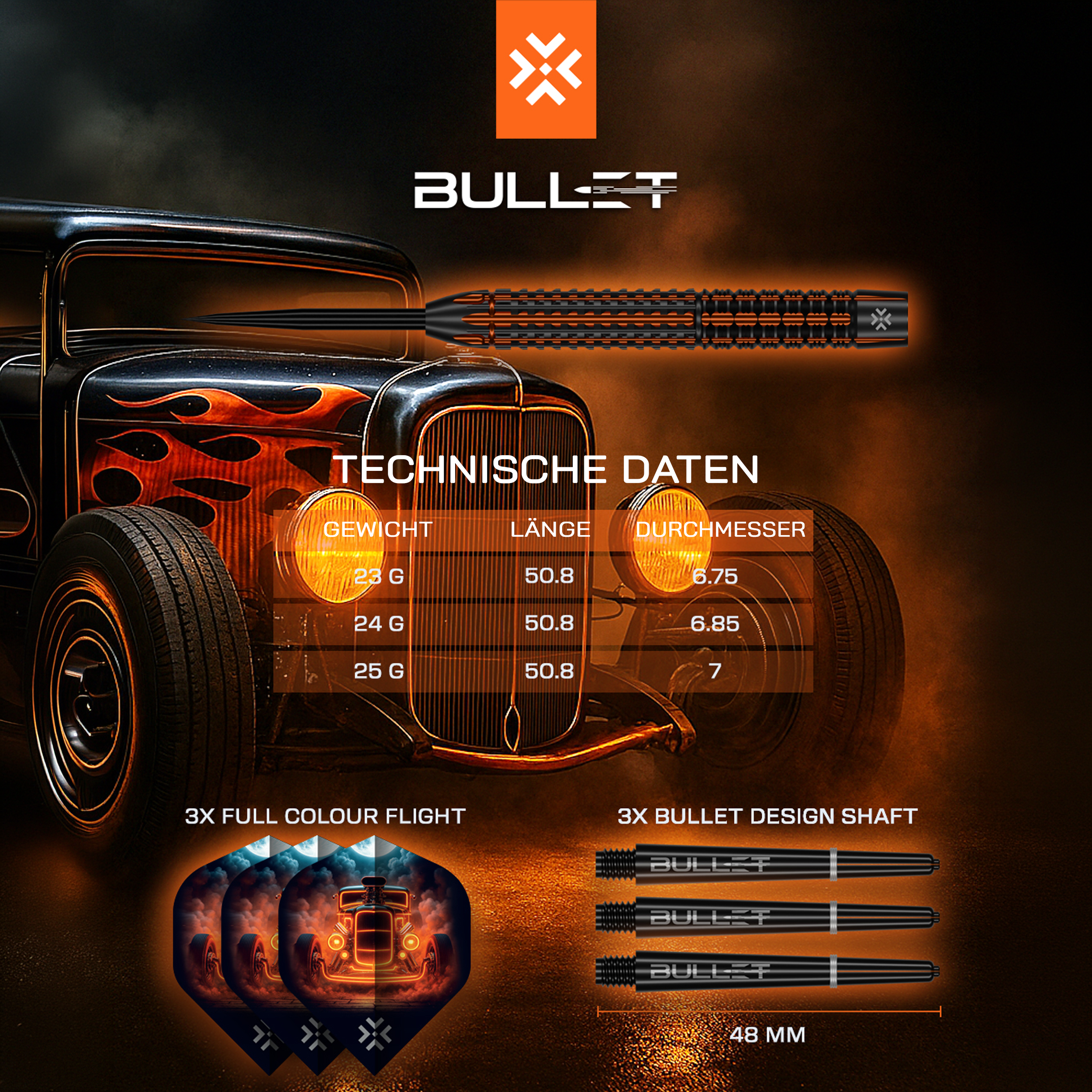 Bullet - Hotrod - Steeldart