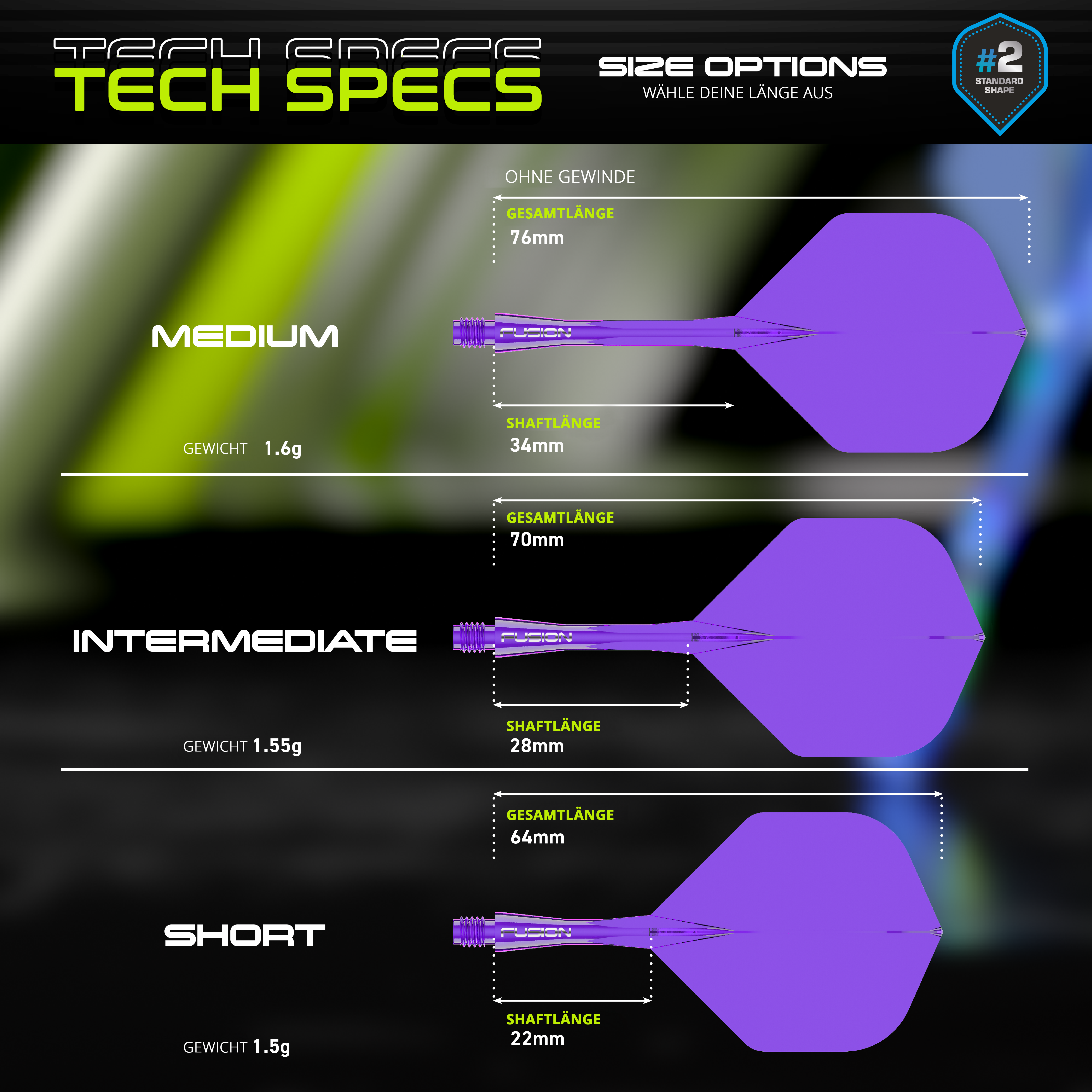 Winmau - Fusion Flightsystem Lila - No2 Winmau - Fusion Flightsystem Lila - No2