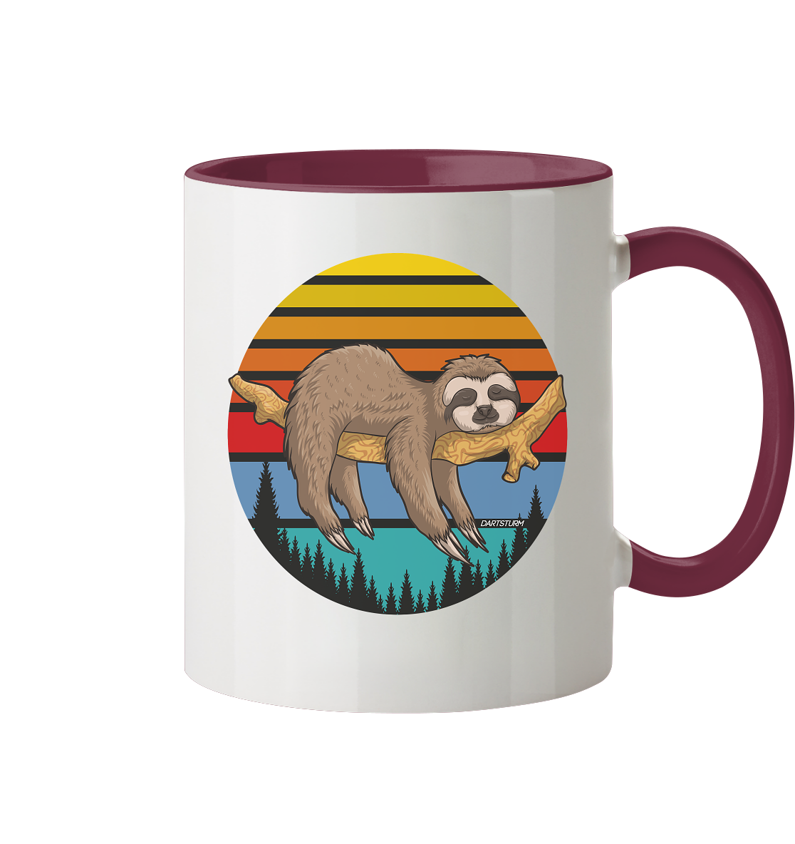DartSturm - Lazy Sloth - Tasse zweifarbig