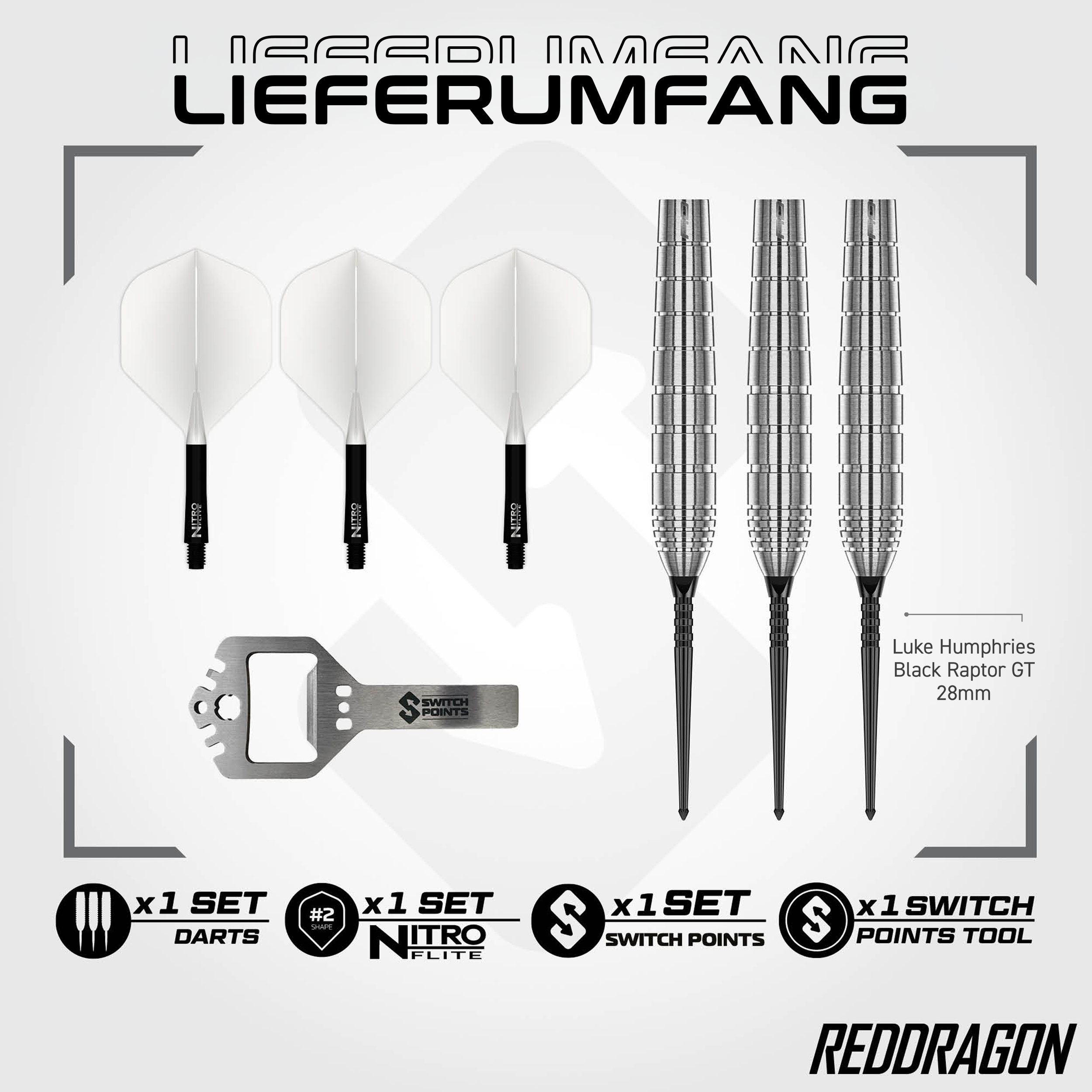 Red Dragon - Switch Point - Luke Humphries TX1 - Steeldart Red Dragon - Switch Point - Luke Humphries TX1 - Steeldart