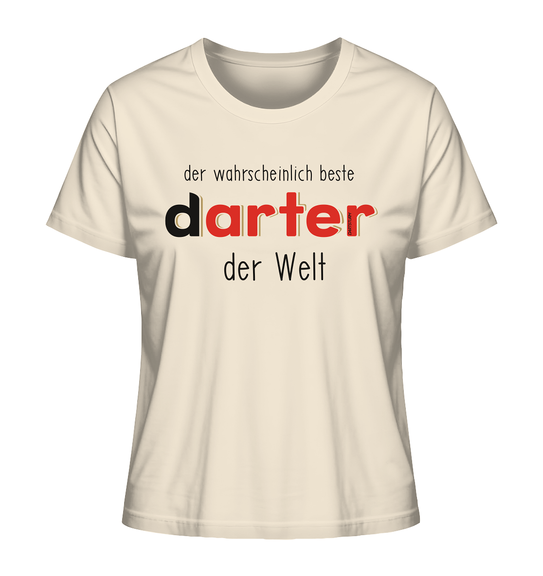 DartSturm - Der wahrscheinlich beste darter der Welt Schwarz - Ladies Organic Shirt DartSturm - Der wahrscheinlich beste darter der Welt Schwarz - Ladies Organic Shirt