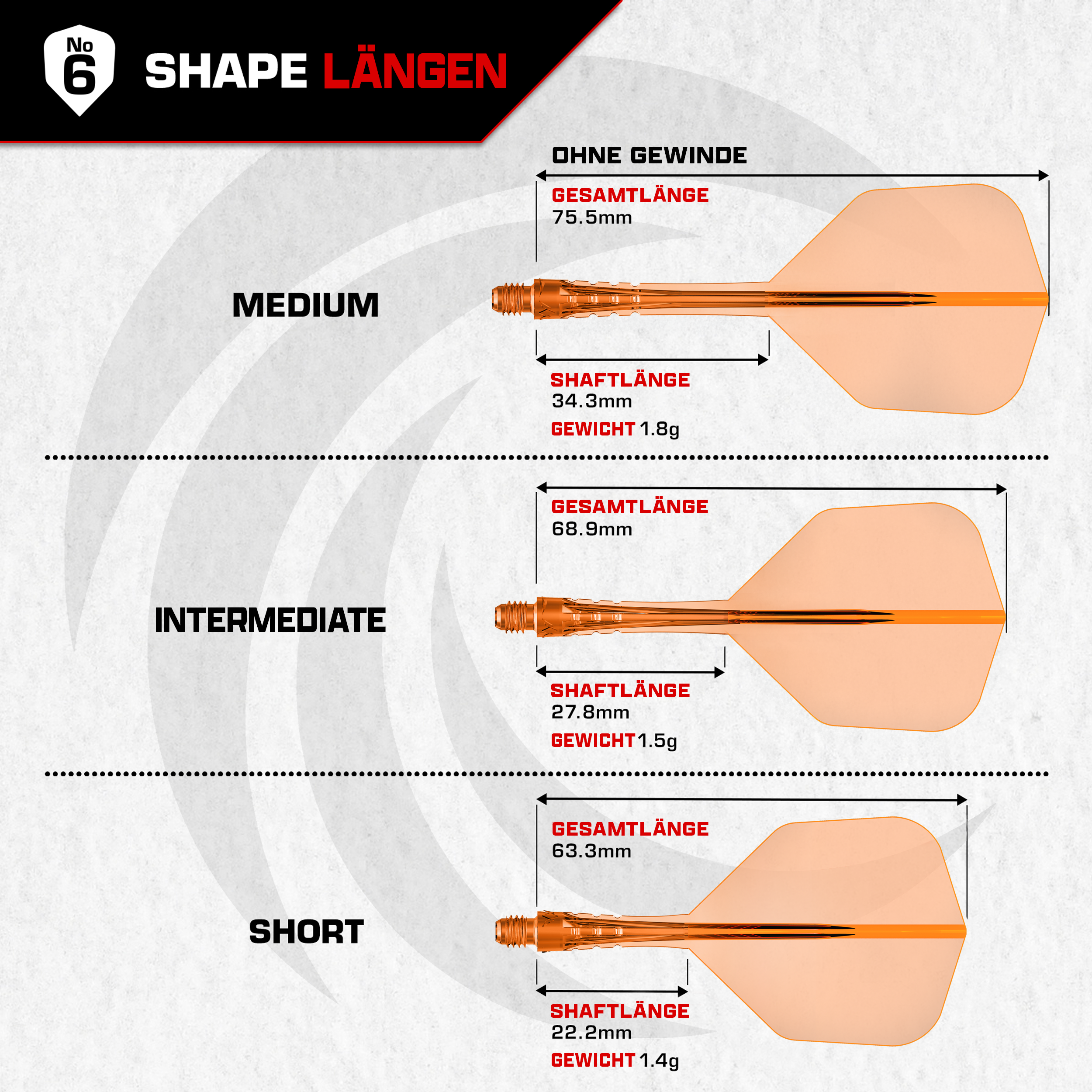 Mission - Force 90 Vortex Neonorange Transparent - No6 Mission - Force 90 Vortex Neonorange Transparent - No6