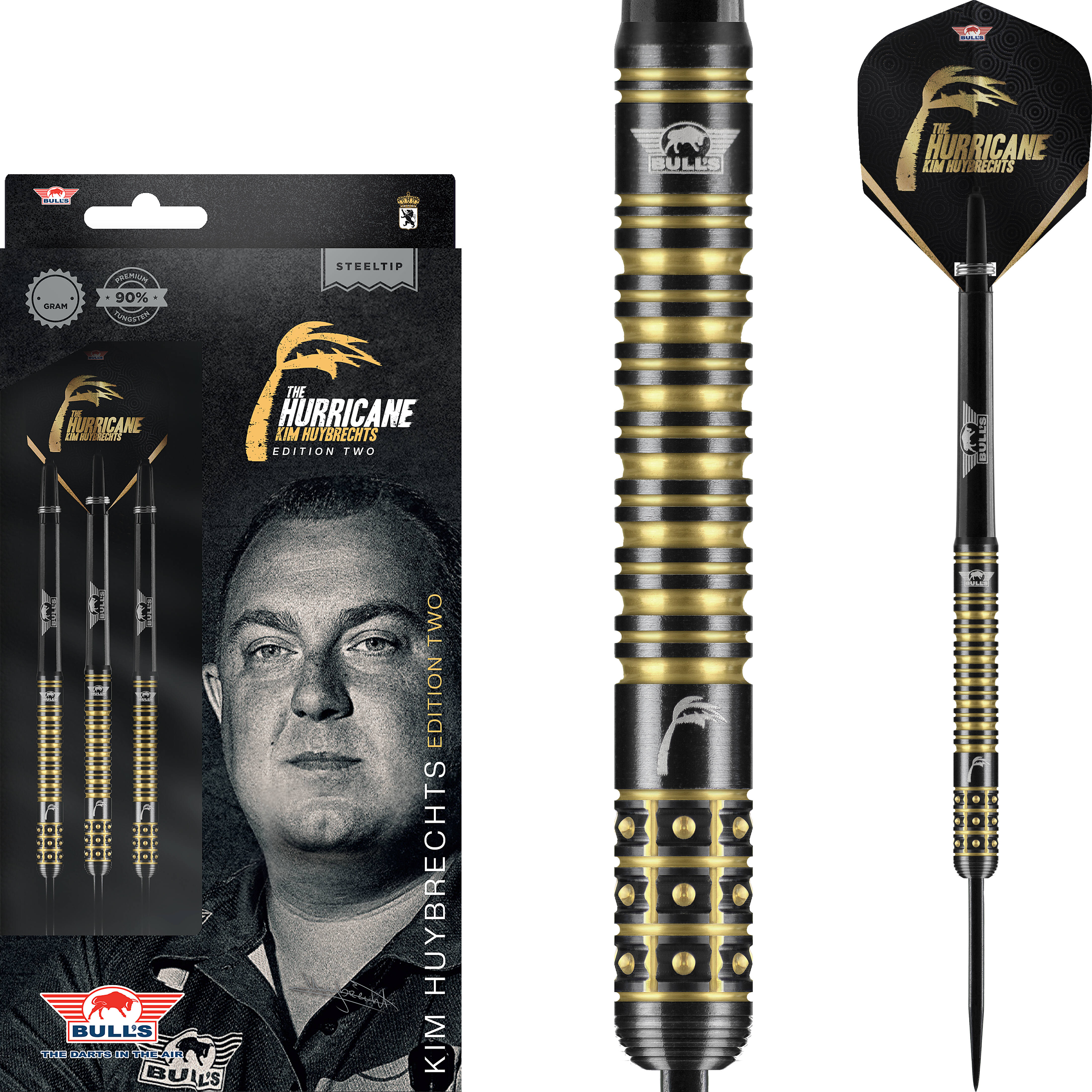 Bull's NL - Kim Huybrechts Black E2 - Steeldart Bull's NL - Kim Huybrechts Black E2 - Steeldart