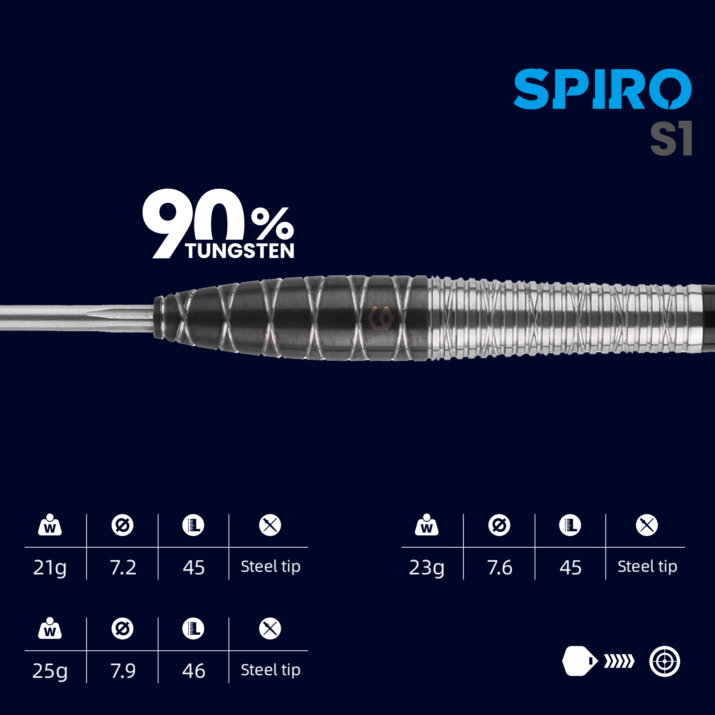 Caliburn - EVO Spiro S1 - Steeldart