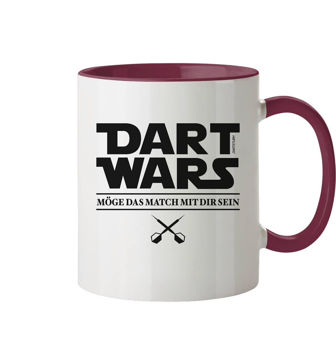 DartSturm - Dart Wars Schwarz - Tasse zweifarbig