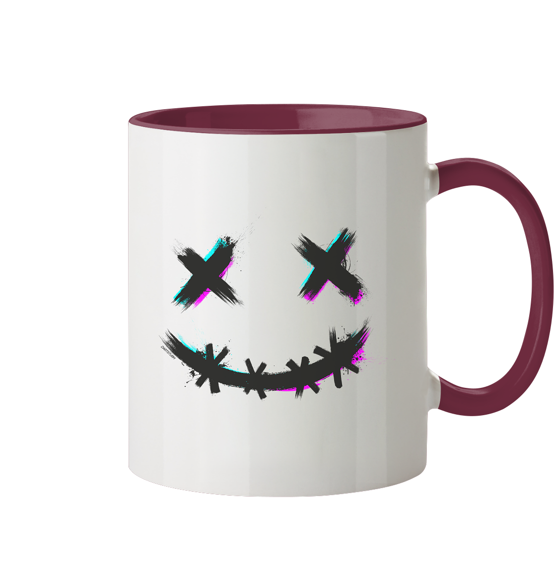 DartSturm - Scary Smile Schwarz - Tasse zweifarbig DartSturm - Scary Smile Schwarz - Tasse zweifarbig