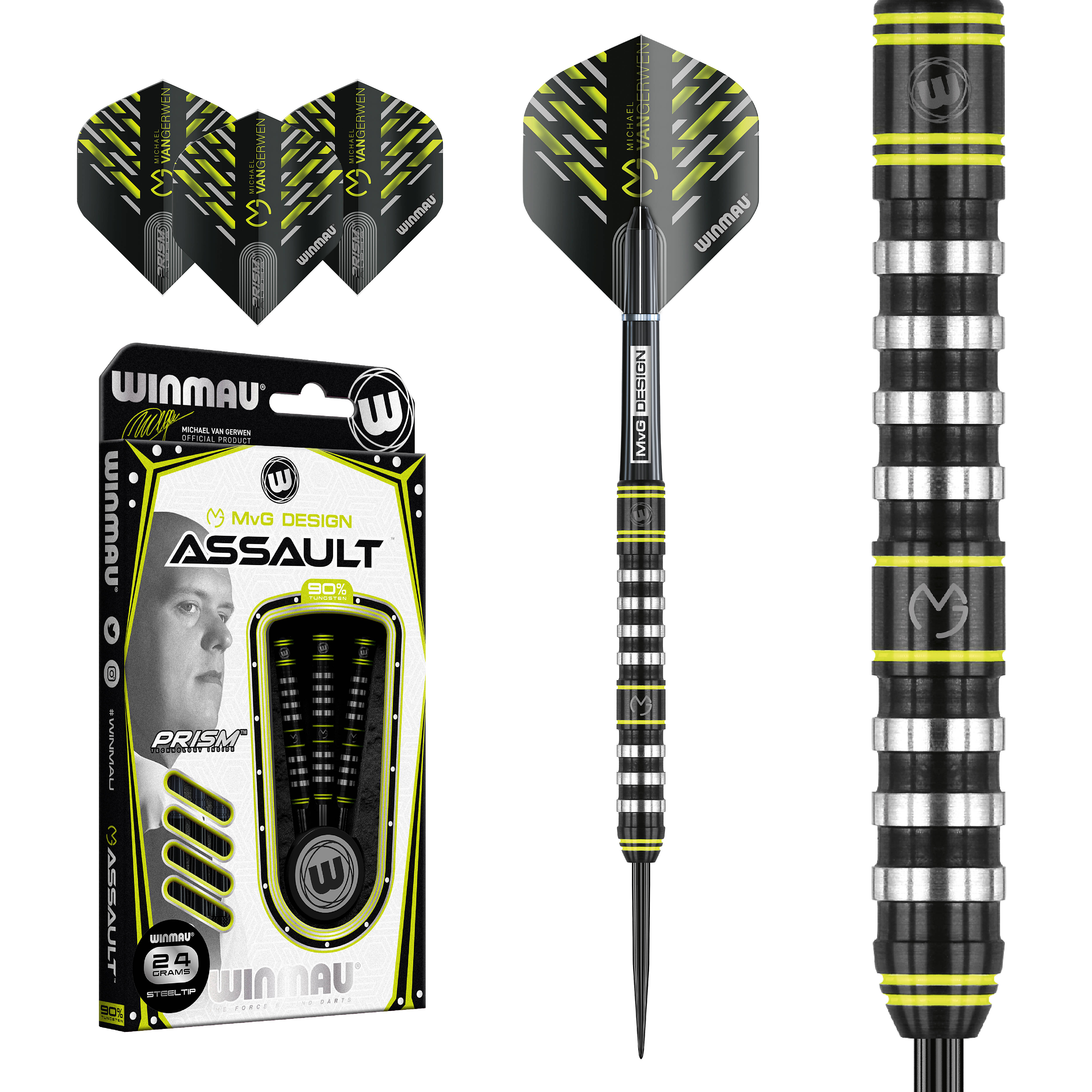 Winmau-Michael-van-Gerwen-Assault-Steeldart-Collage Winmau - Michael van Gerwen Assault - Steeldart