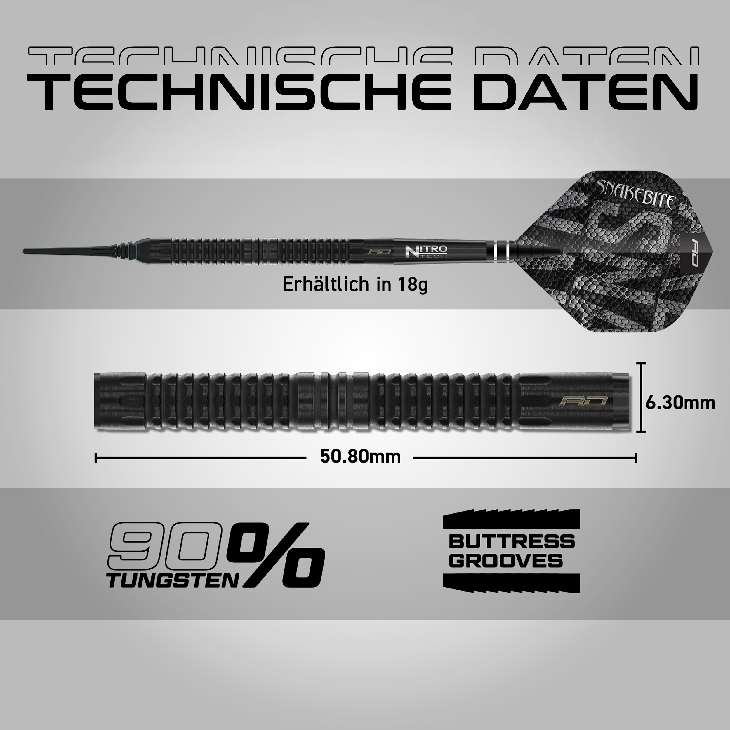 Red Dragon - Peter Wright - Black Mamba - Softdart Red Dragon - Peter Wright - Black Mamba - Softdart