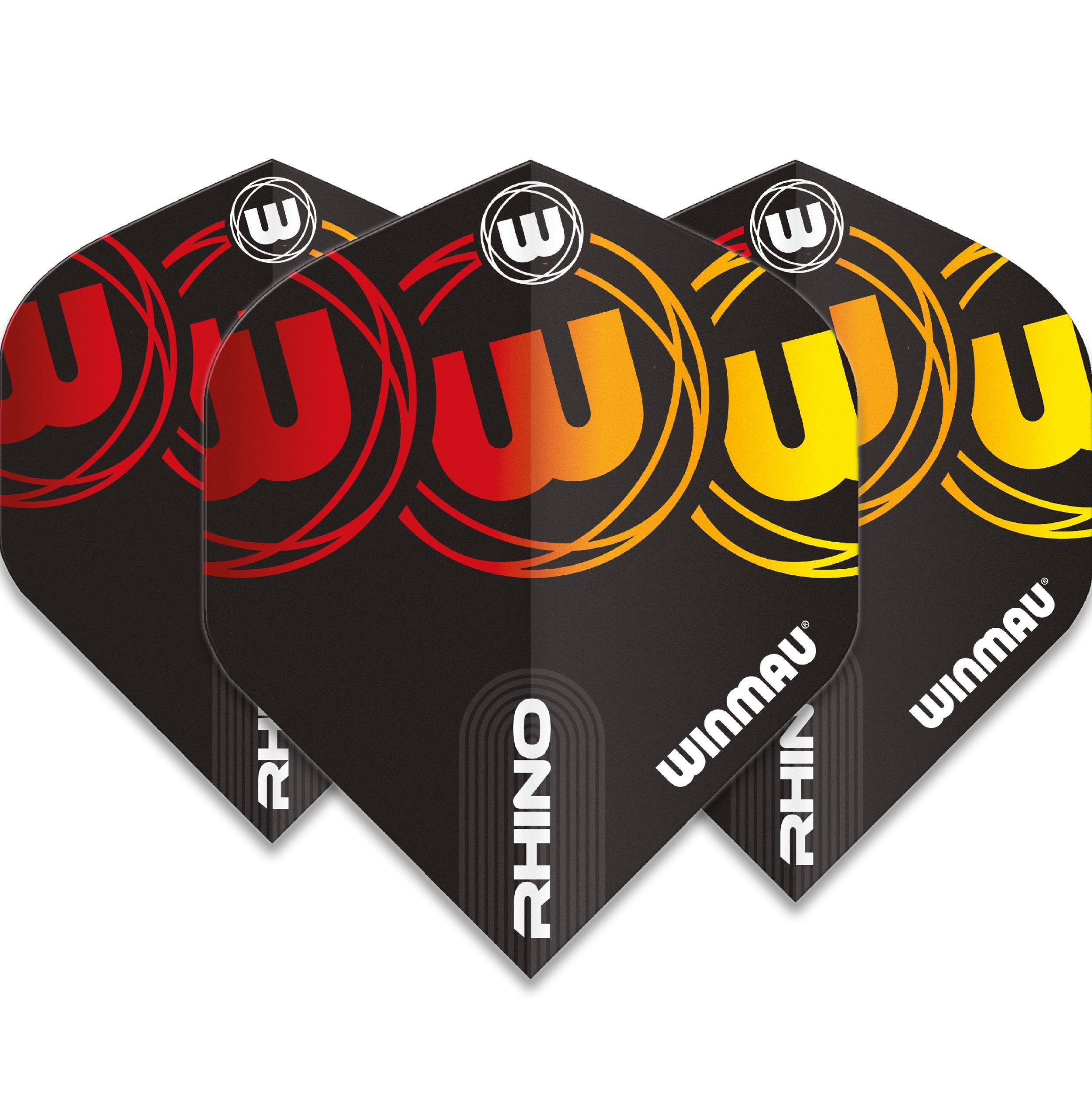 Winmau-Rhino-Triple-Logo-Flight-Standard-Gelb Winmau - Rhino Triple Logo Flight - Standard