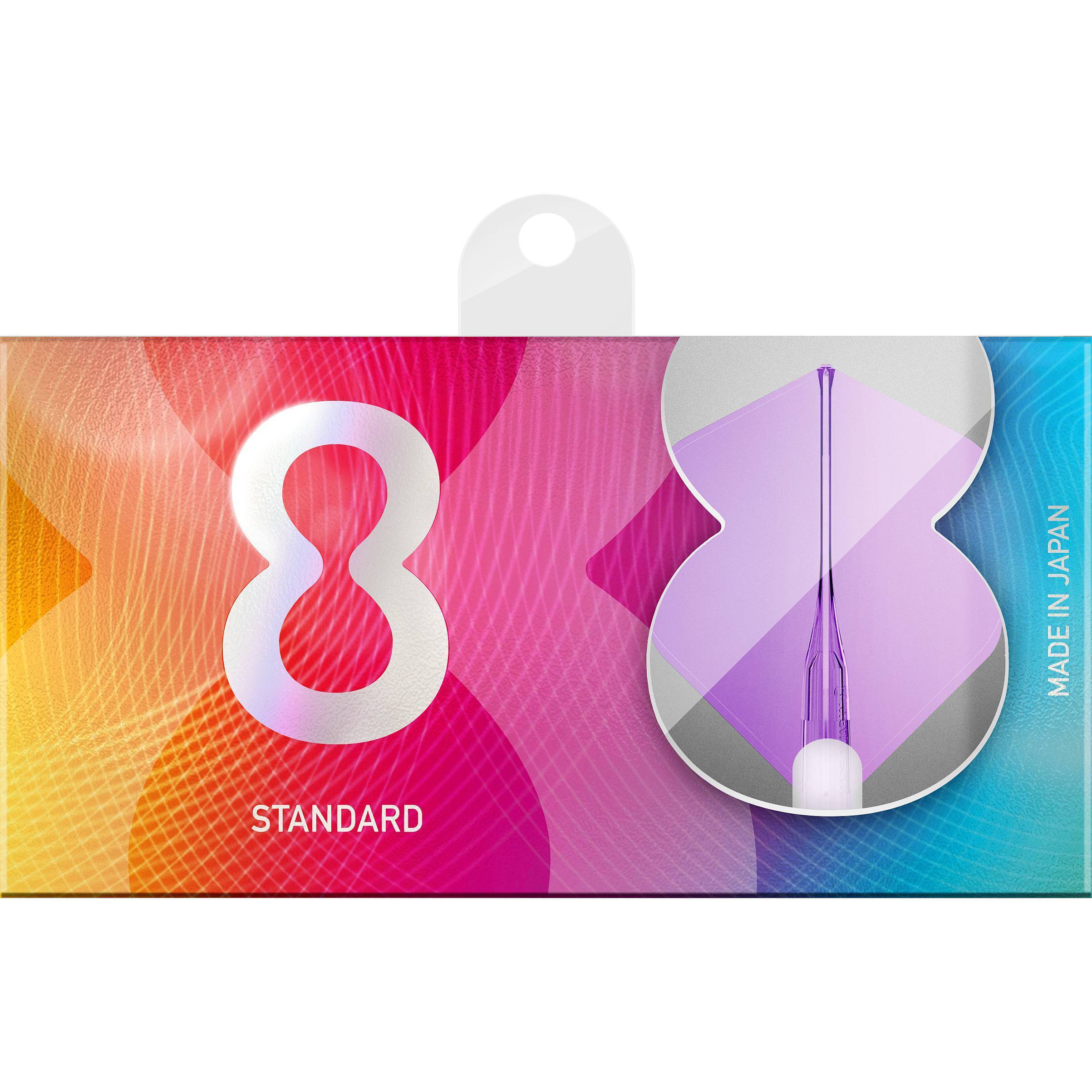 8-Flight-Tinted-Dartflight-Standard-Lila-Verpackung 8 Flight - Tinted Dartflight - Standard