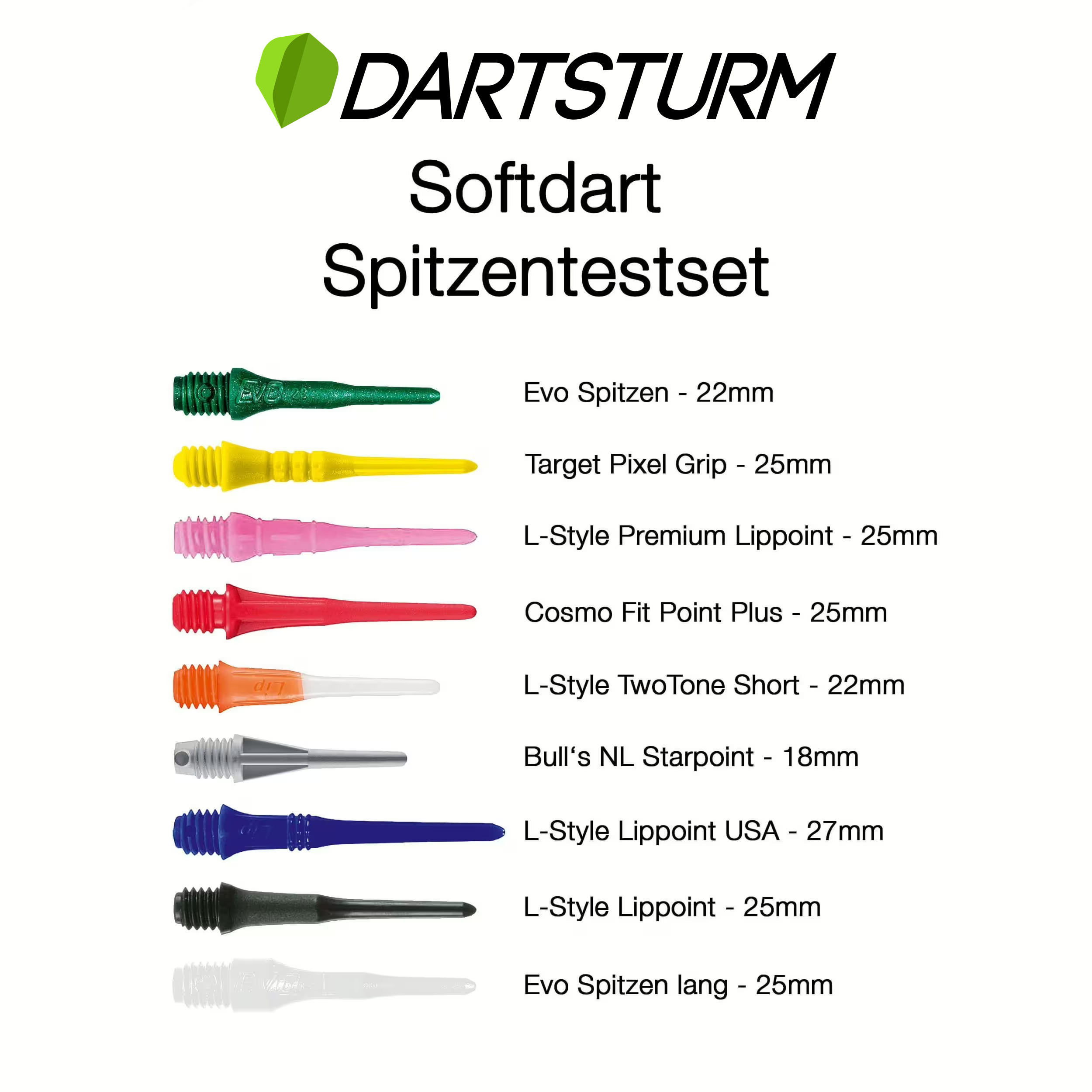 DartSturm - Softdartspitzen - Testset DartSturm - Softdartspitzen - Testset
