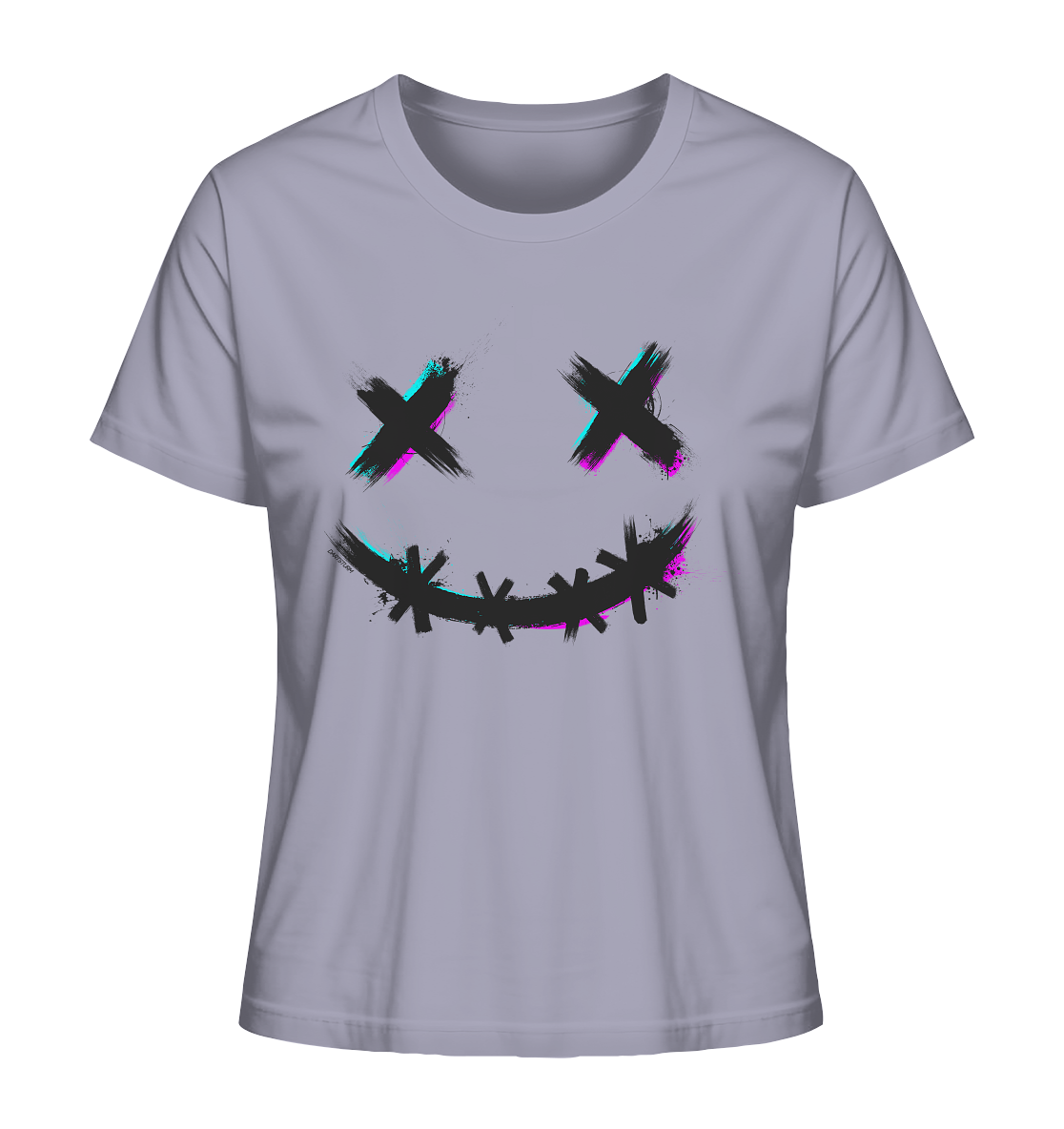 DartSturm - Scary Smile Schwarz - Ladies Organic Shirt DartSturm - Scary Smile Schwarz - Ladies Organic Shirt