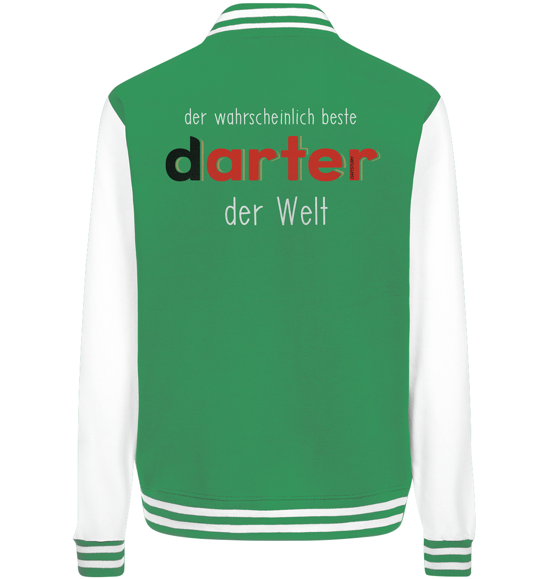 DartSturm - Der wahrscheinlich beste darter der Welt Weiß - College Jacket DartSturm - Der wahrscheinlich beste darter der Welt Weiß - College Jacket