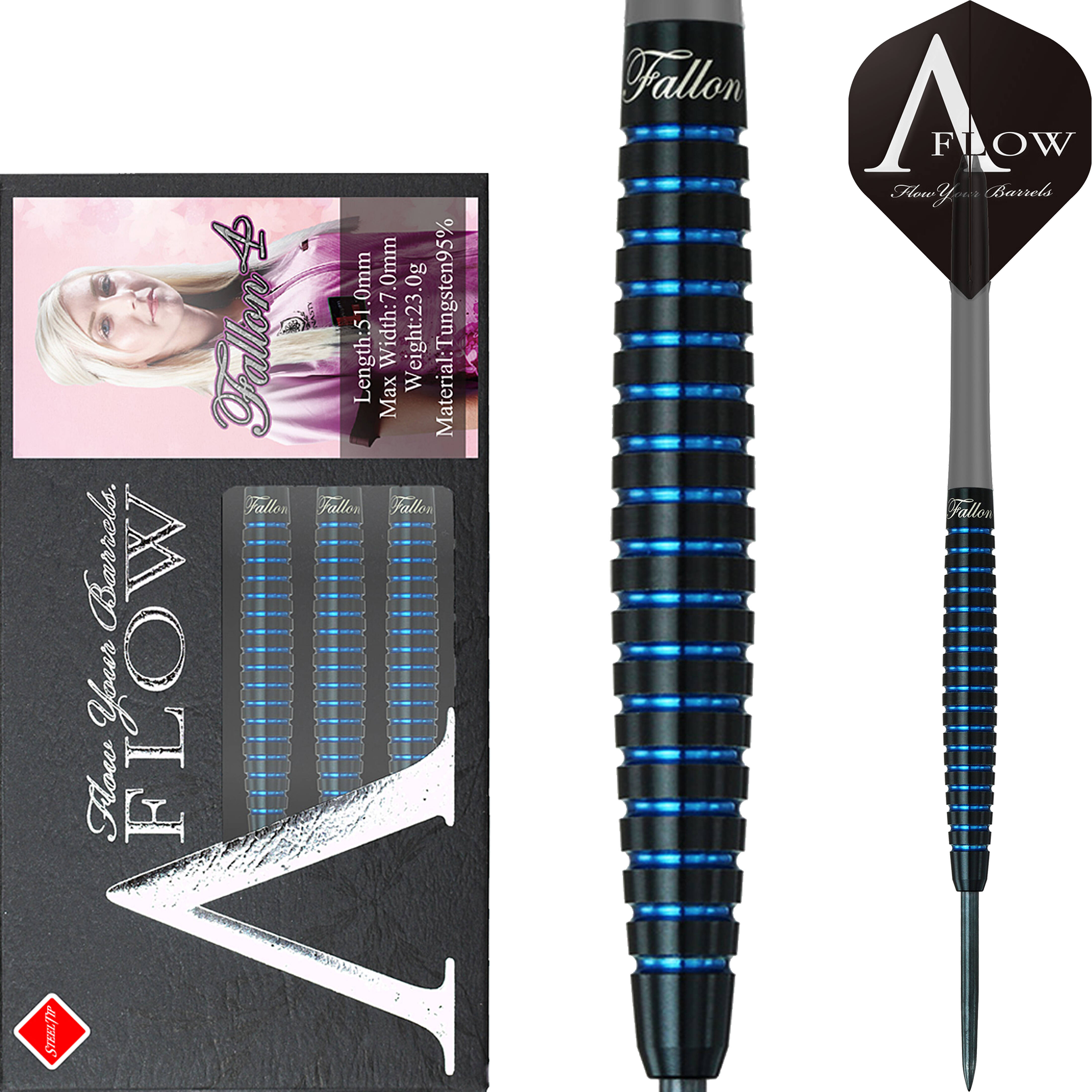 Dynasty-Fallon-Sherrock-4-Steeldart-Collage Dynasty - A-Flow Black Line - Fallon Sherrock 4 - Steeldart