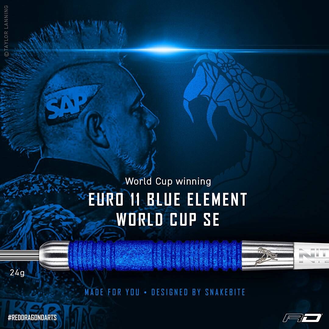 Red Dragon - Peter Wright - Euro 11 Element World Cup Sonderedition - Steeldart