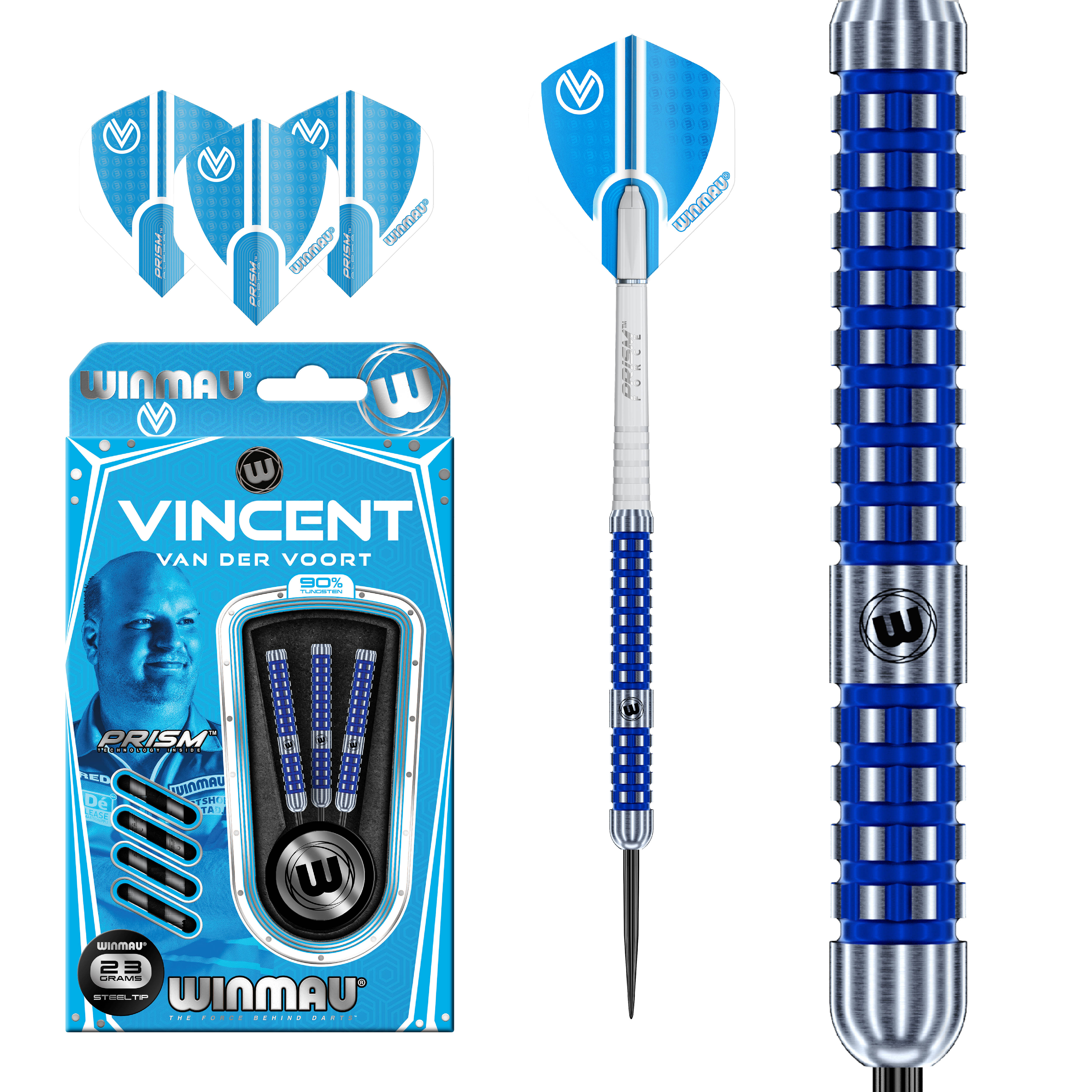 Winmau-Vincent-Van-Der-Voort-Steeldart-Collage Winmau - Vincent van der Voort - Steeldart