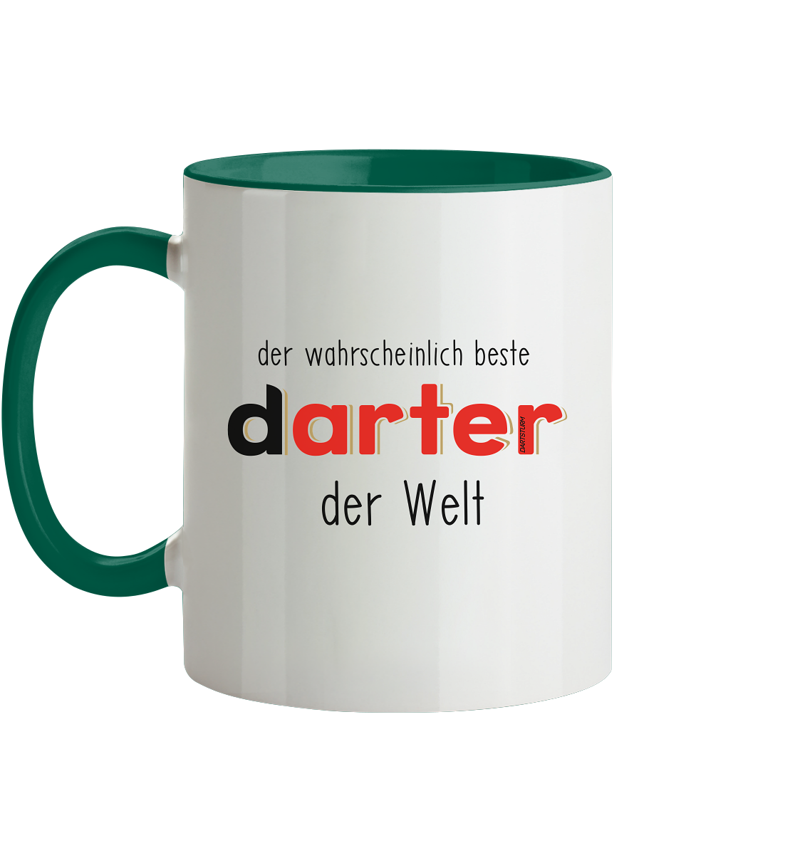 DartSturm - Der wahrscheinlich beste darter der Welt Schwarz - Tasse zweifarbig