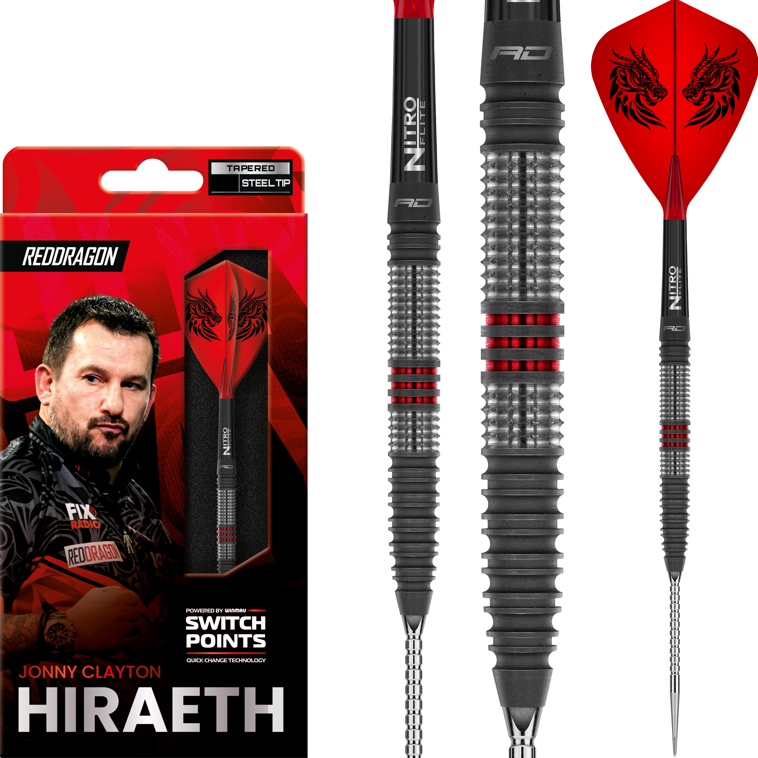 Red Dragon - Switch Point - Jonny Clayton Hiraeth - Steeldart