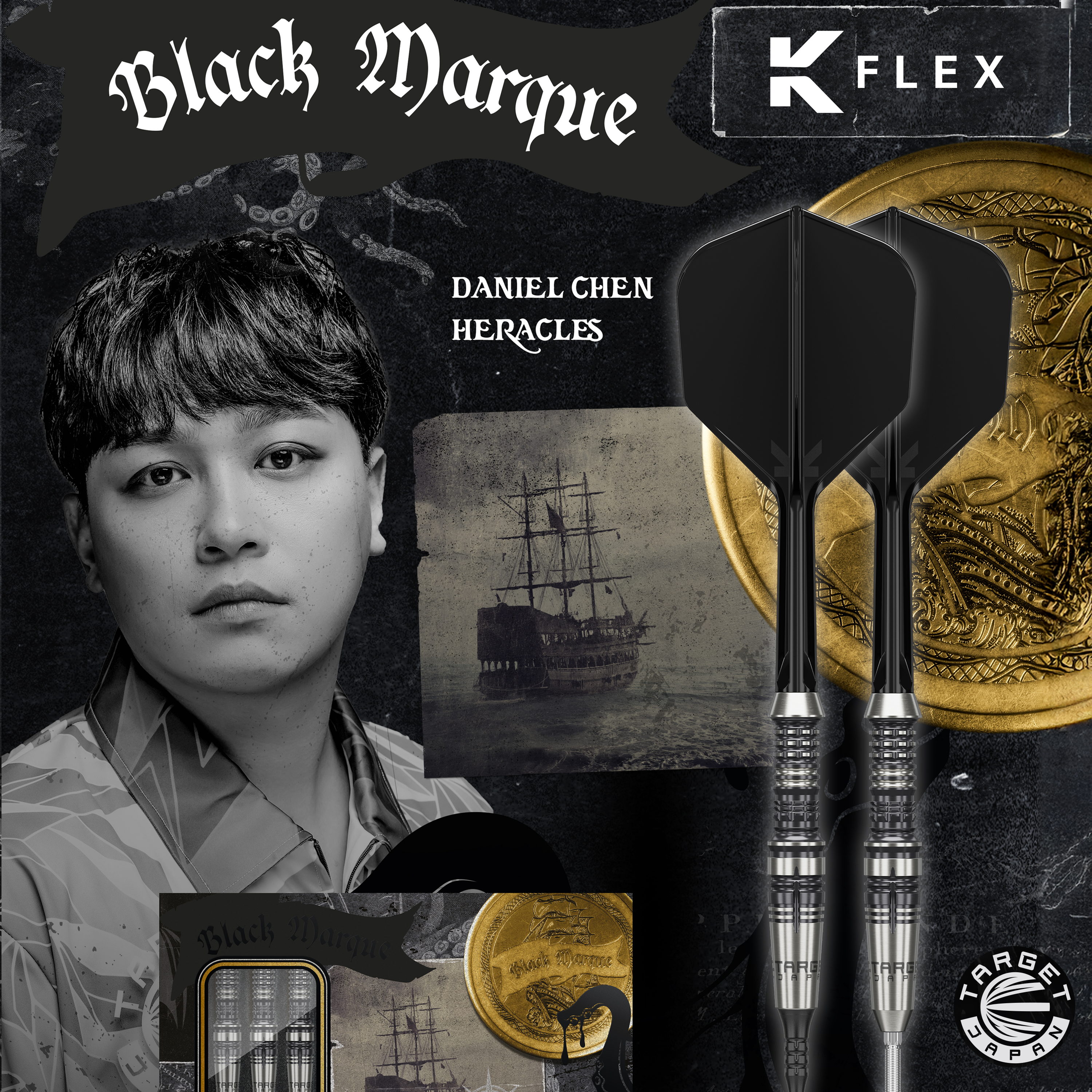 Target Japan - Black Marque Heracles - Softdart Target Japan - Black Marque Heracles - Softdart