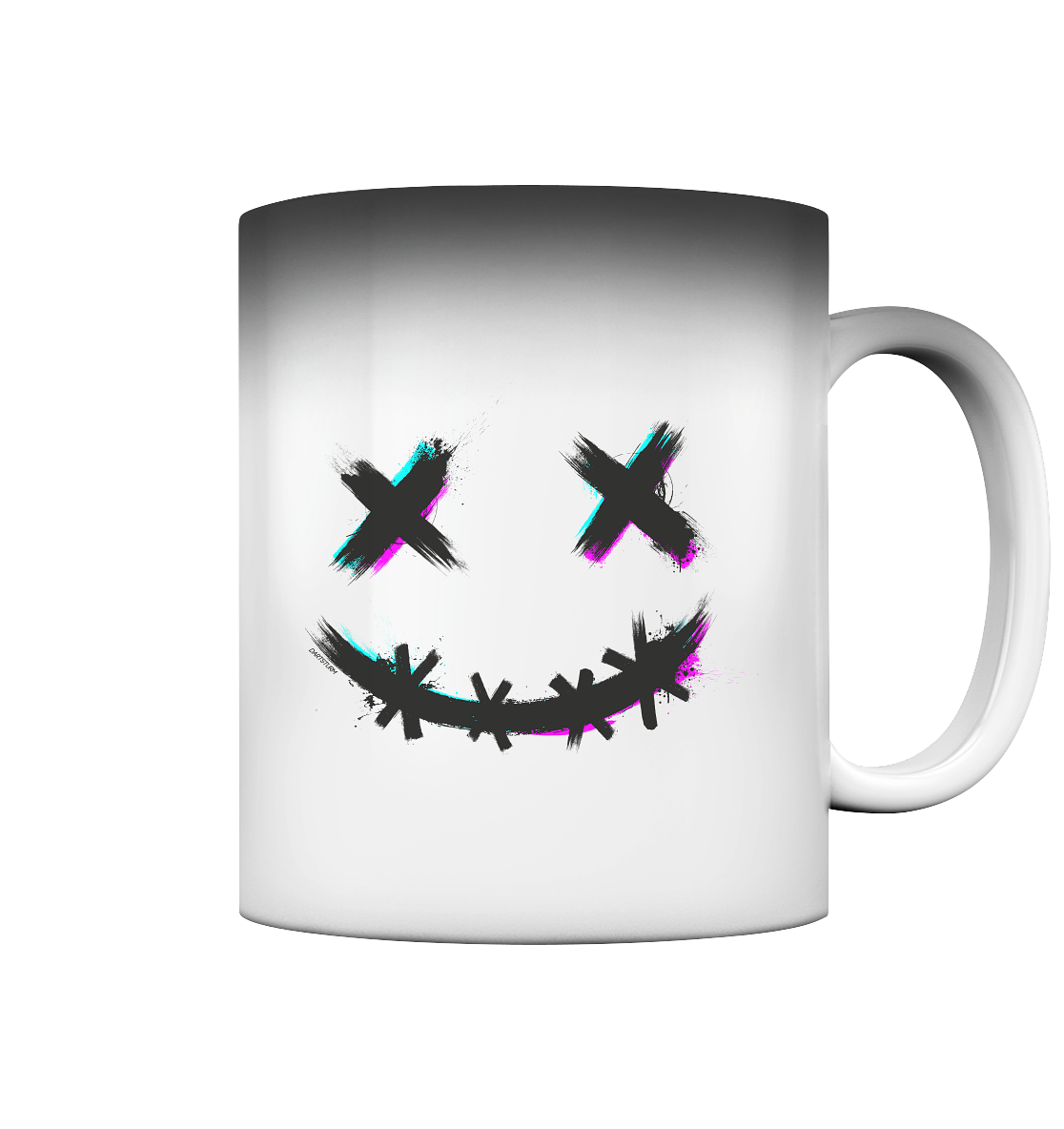 DartSturm - Scary Smile Schwarz - Magic Mug
