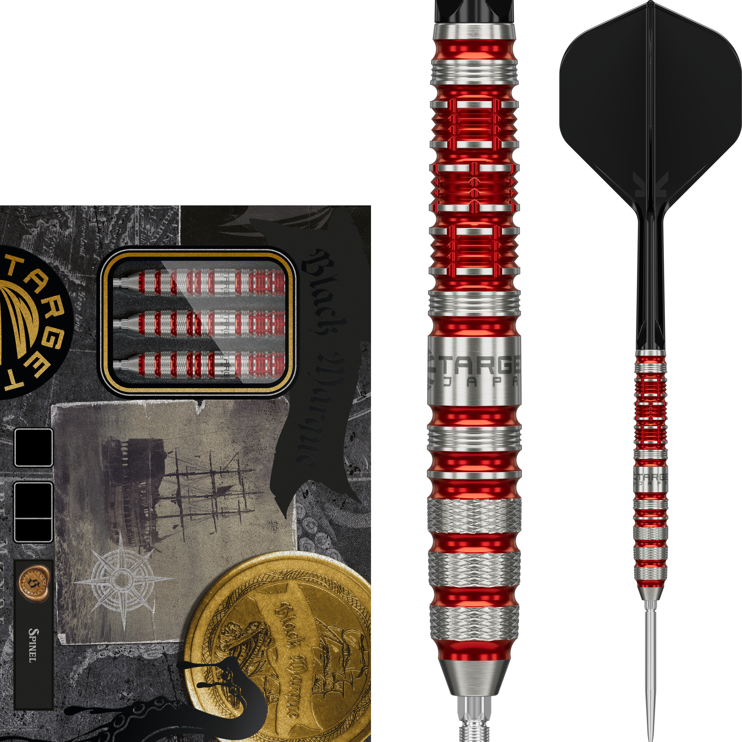 Target Japan - Swiss Point - Black Marque Spinel - Steeldart