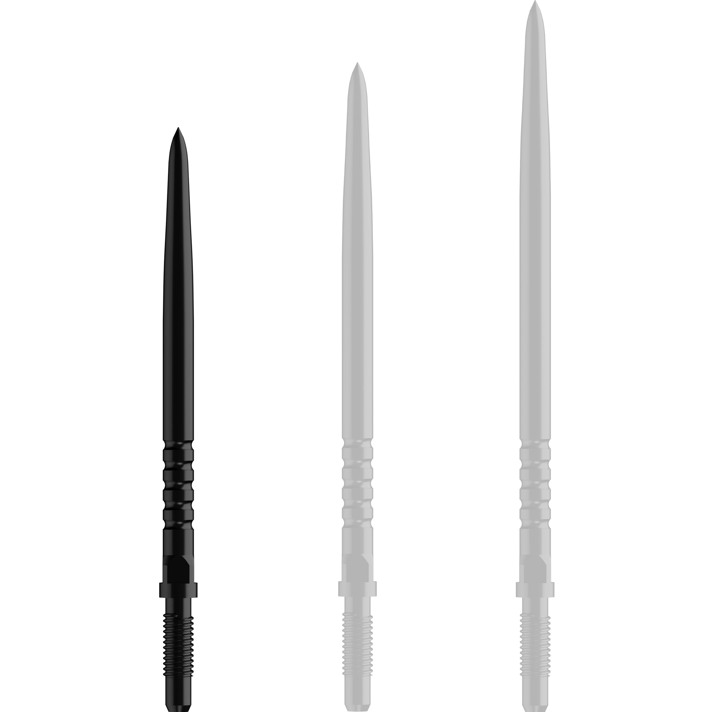 Bull's - Convertible Point Ringed Grip - Schwarz Bull's - Convertible Point Ringed Grip - Schwarz