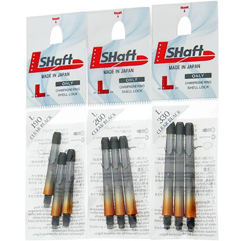 L-Style-L-Shaft-Lock-Straight-TwoTone-Schwarz-Klar-Orange-Verpackung L-Style - L-Shaft Lock Straight TwoTone - Schwarz Klar Orange