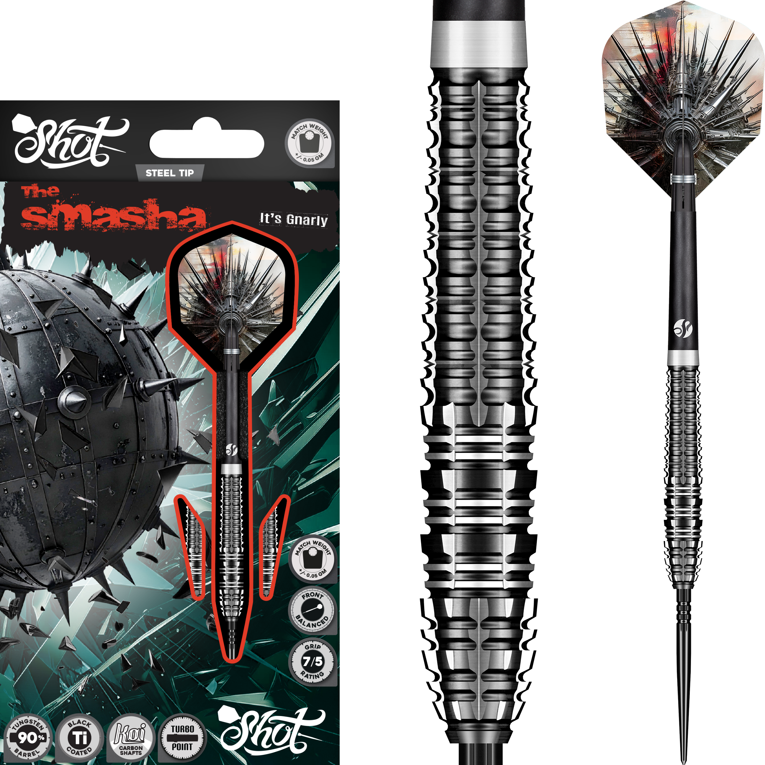 Shot - Turbo Point - Gnarly Smasha - Steeldart