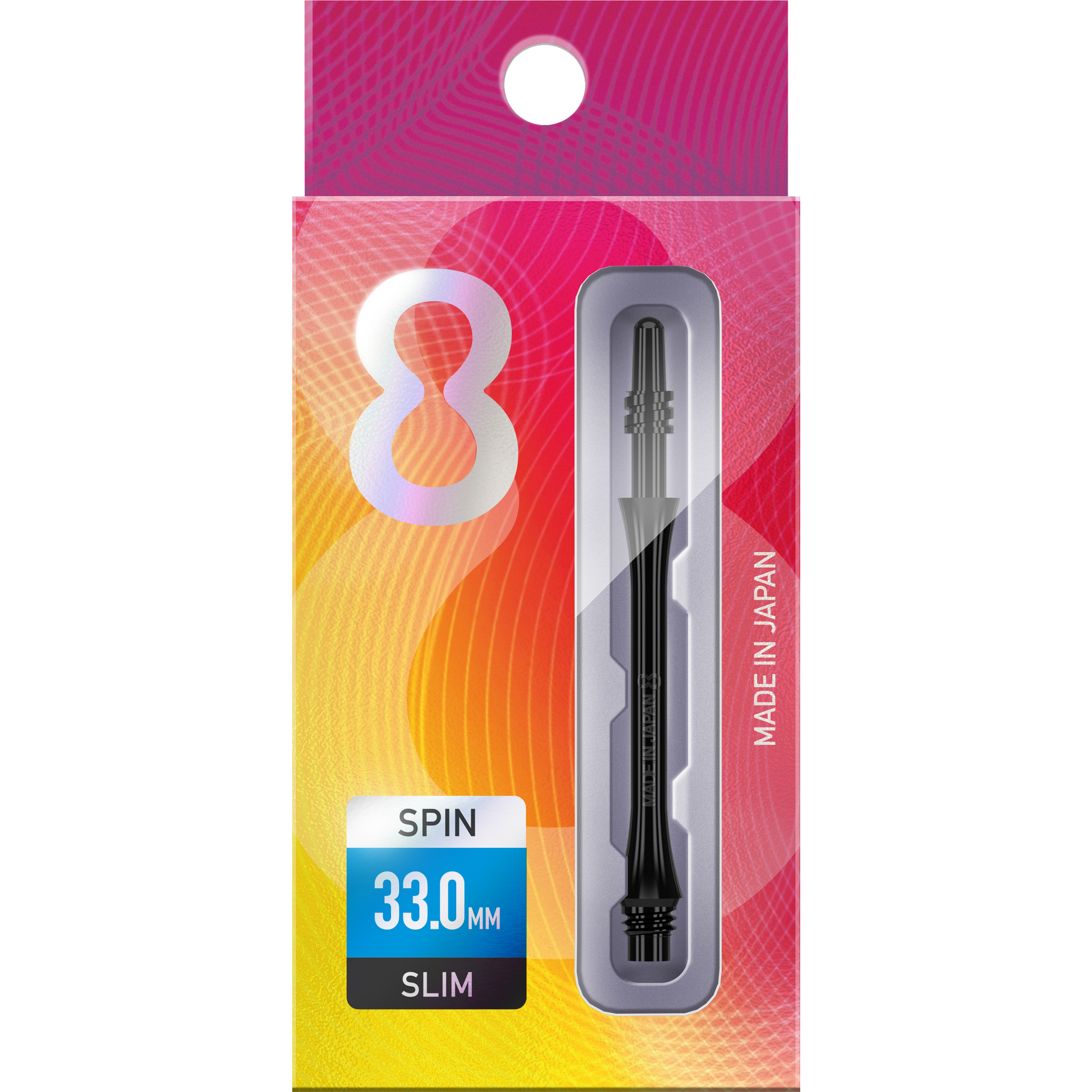 8 Flight - Slim Spin Shaft - Schwarz