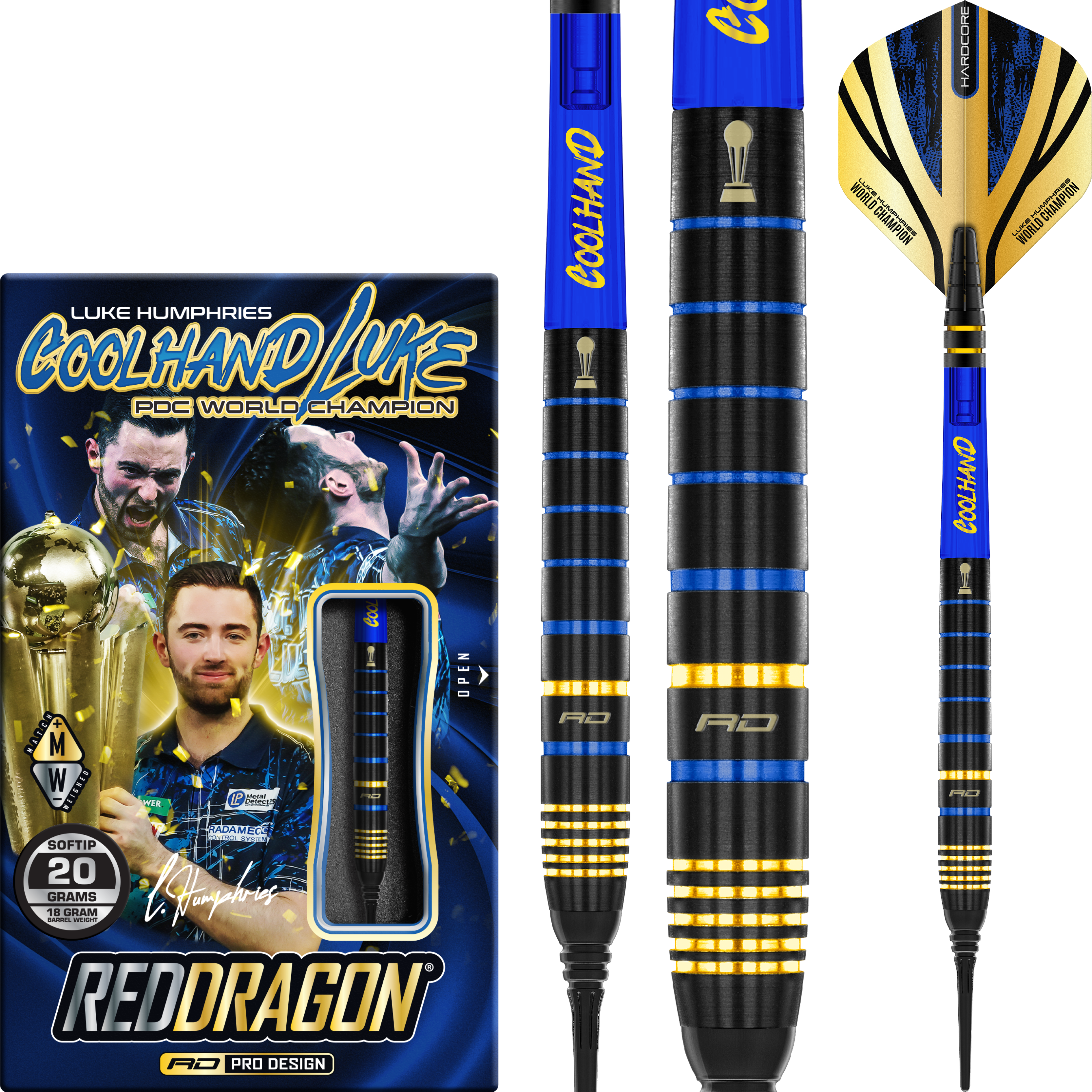 Red Dragon - Luke Humphries TX4 Avenger - Softdart Red Dragon - Luke Humphries TX4 Avenger - Softdart