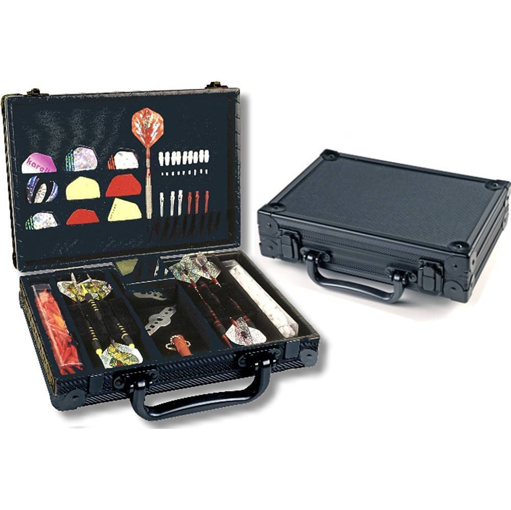 Karella-Luxus-Dartkoffer-Schwarz Karella - Luxus Dartkoffer