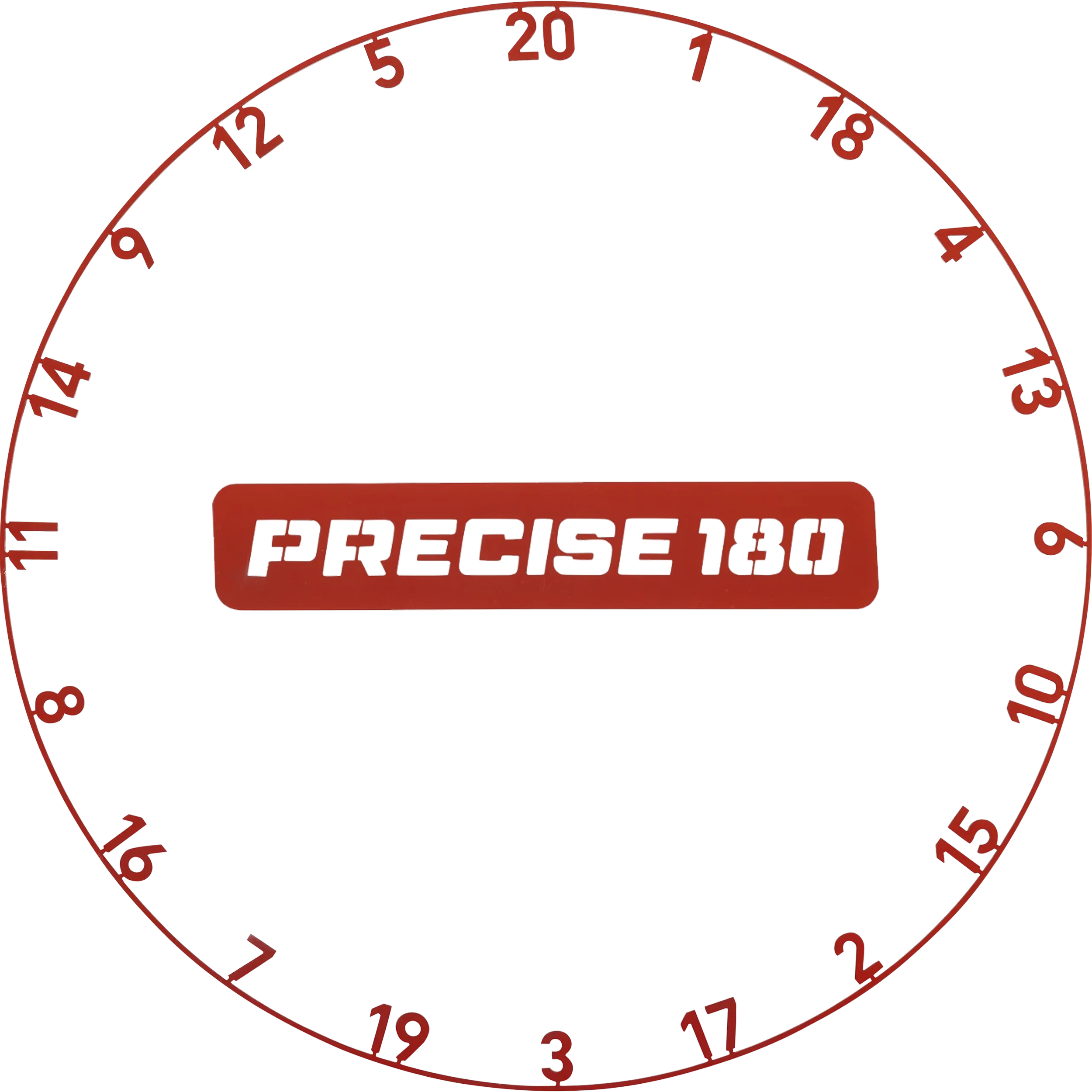 Precise180 - One Piece Lasercut Zahlenring Precise180 - One Piece Lasercut Zahlenring