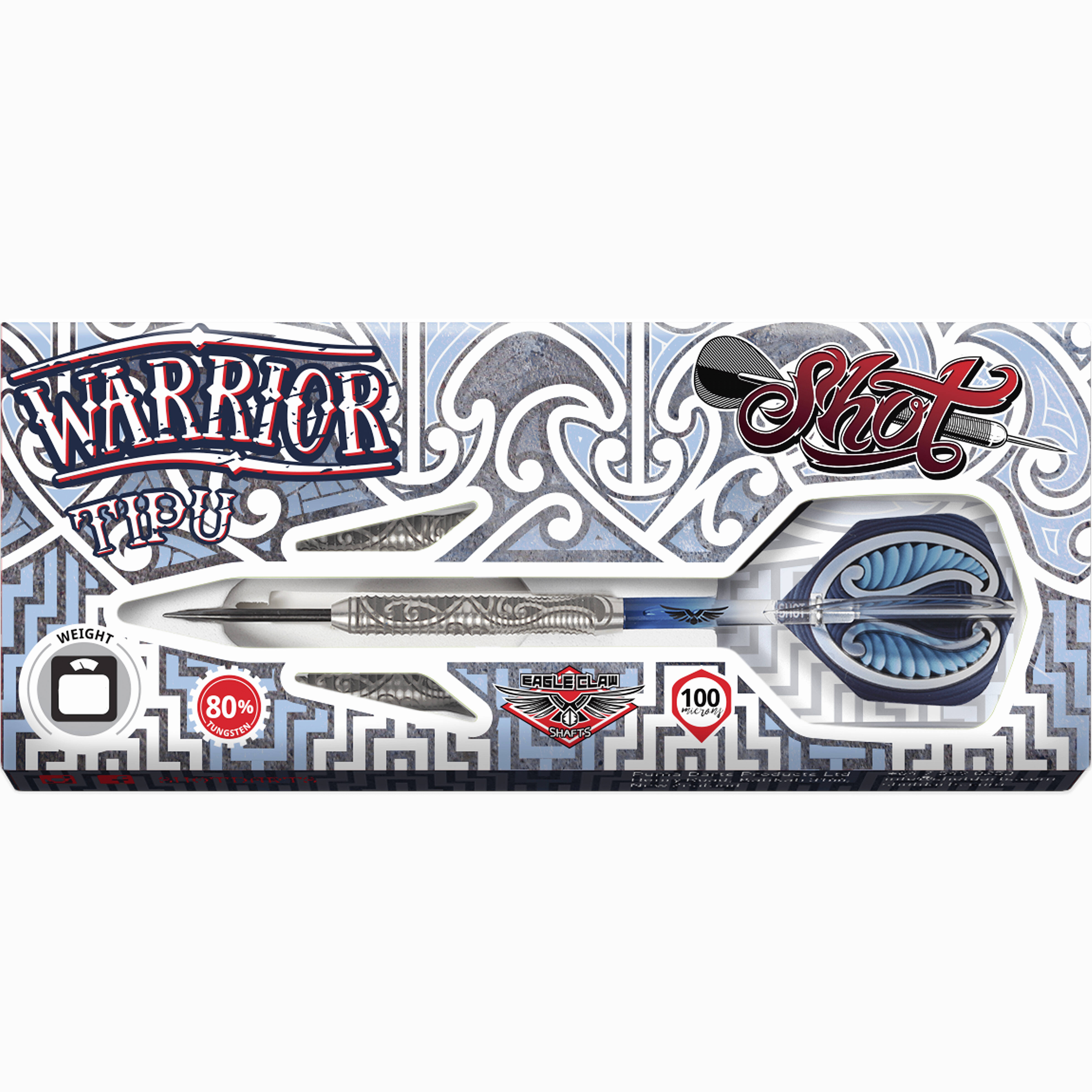 Shot-Warrior-Tipu-Steeldart-Verpackung Shot - Warrior Tipu - Steeldart
