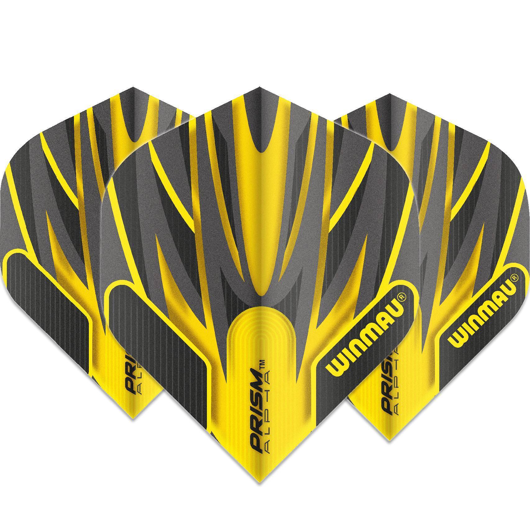 Winmau-Prism-Alpha-Grey-Flight-Standard-Gelb Winmau - Prism Alpha Grey Flight - Standard