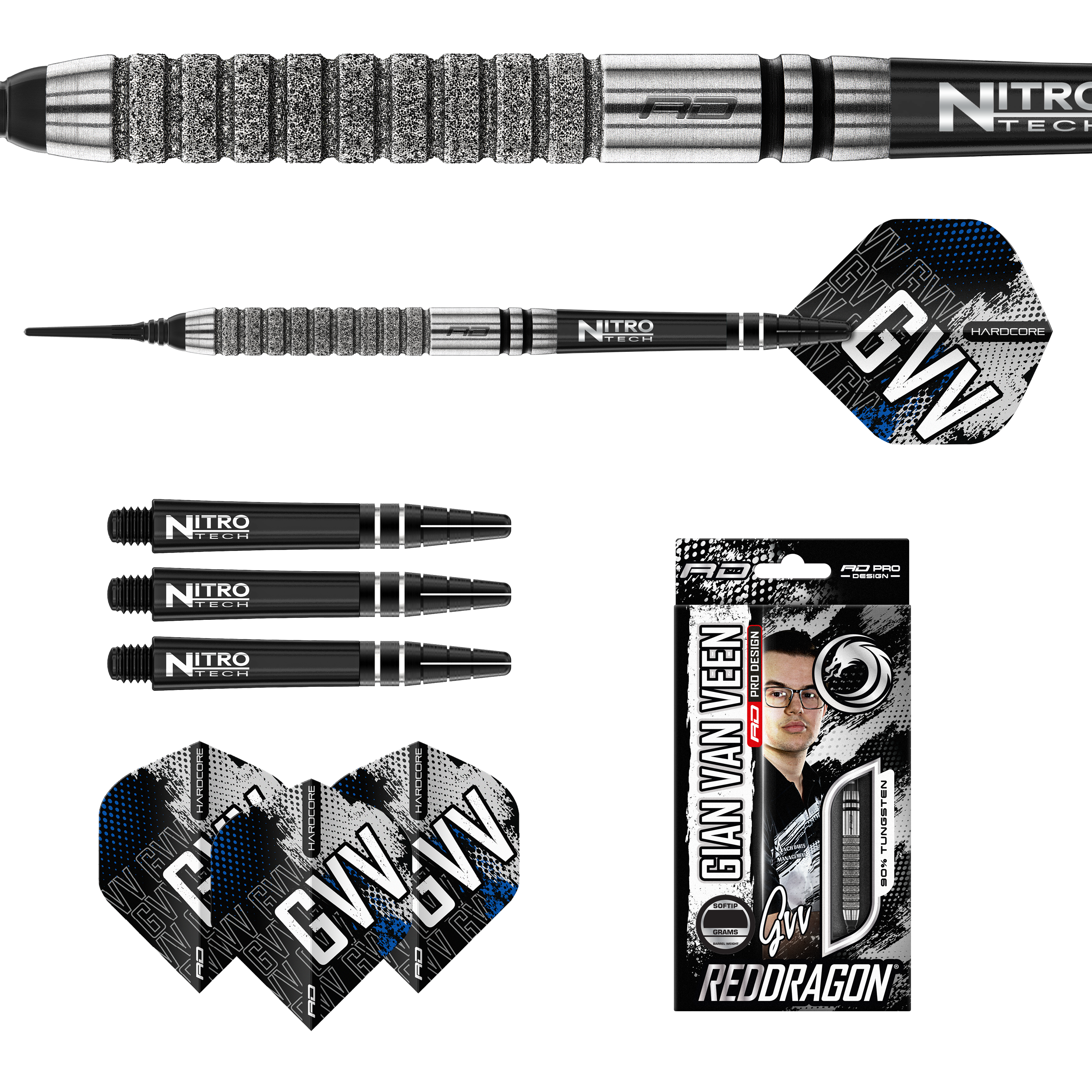 Red Dragon - Gian van Veen Tour Edition - Softdart Red Dragon - Gian van Veen Tour Edition - Softdart