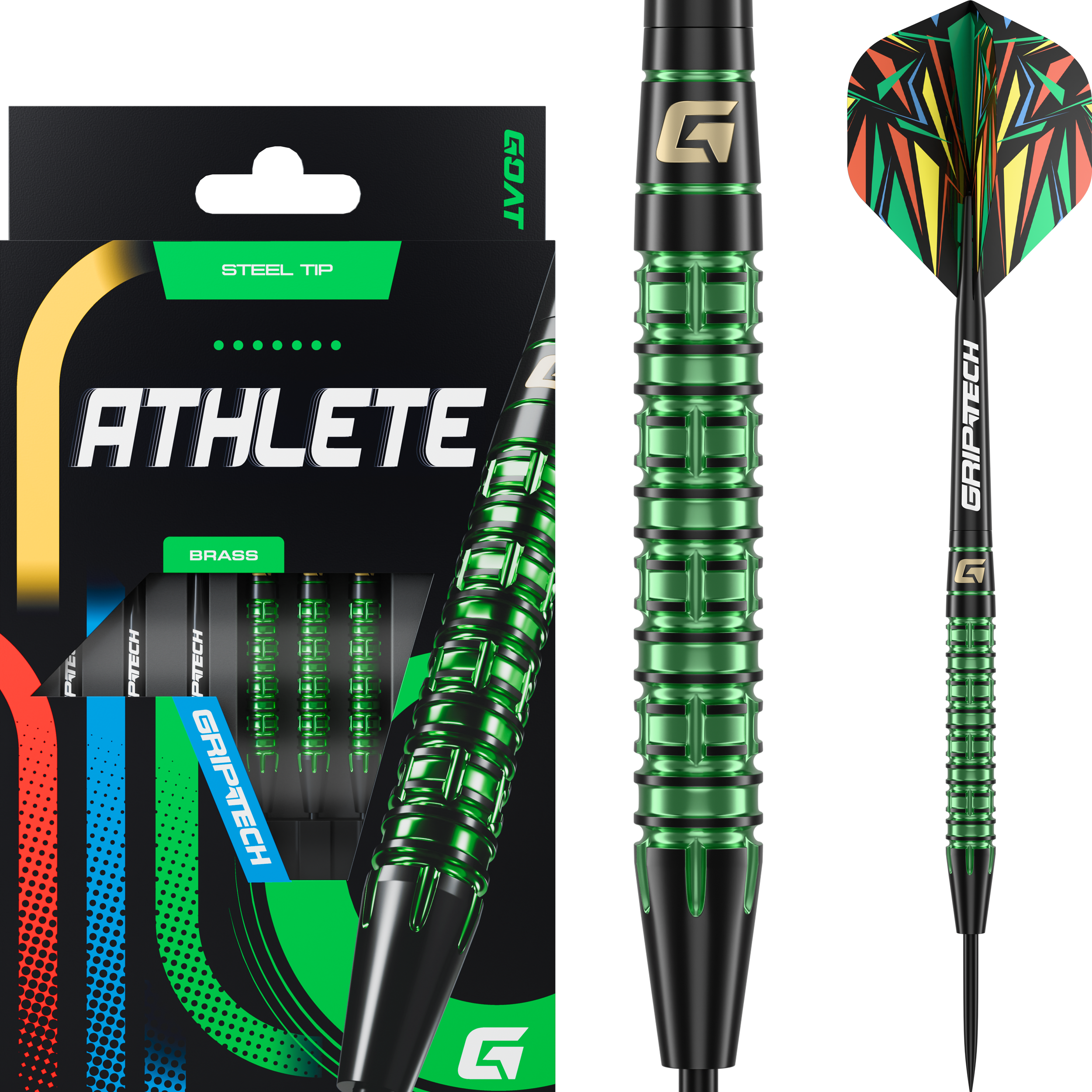 GOAT - Athlete Green Brass - Steeldart GOAT - Athlete Green Brass - Steeldart