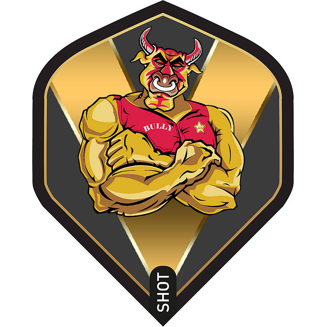 Shot-Michael-Smith-Dartflight-Gold Bull's NL - Michael Smith V Flight - Standard