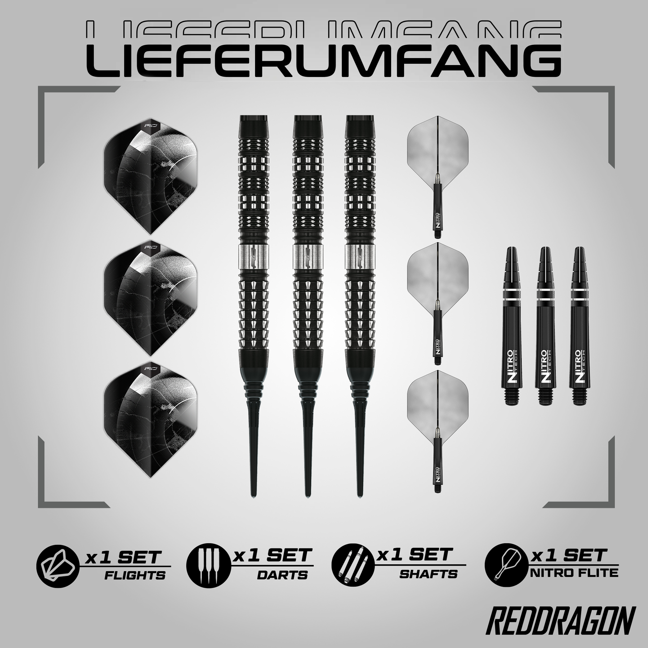 Red Dragon - Recon Parallel - Softdart Red Dragon - Recon Parallel - Softdart